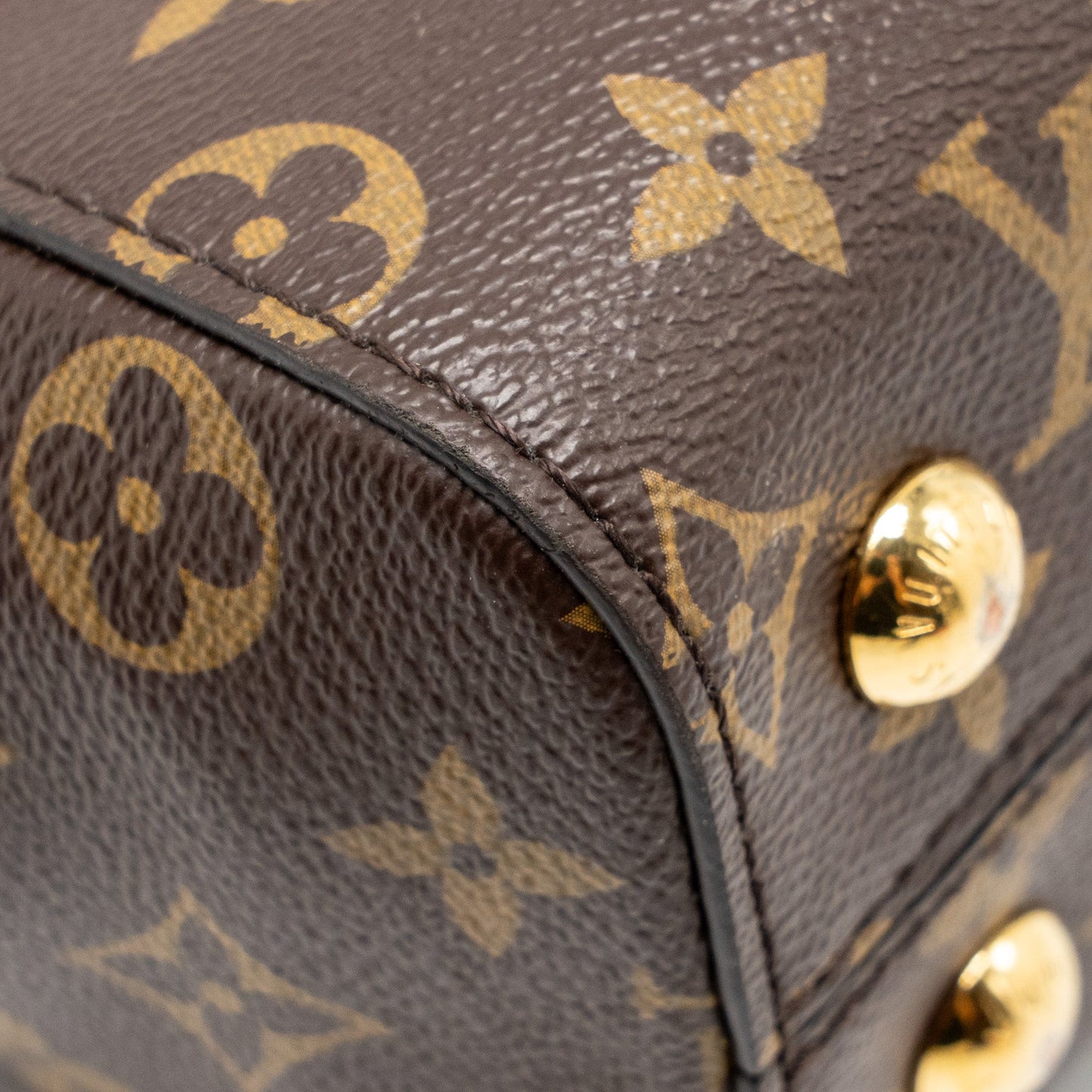 LOUIS VUITTON Cluny BB Monogram Canvas with Pink Strap GHW