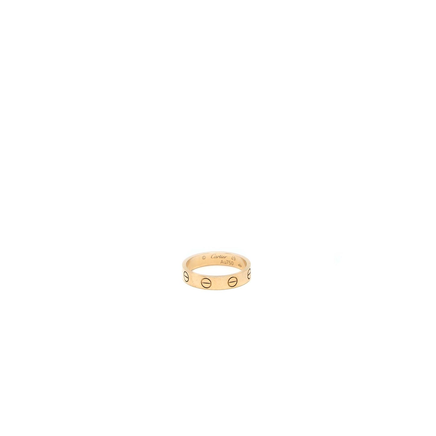 Cartier Size 49 Love Ring Rose Gold