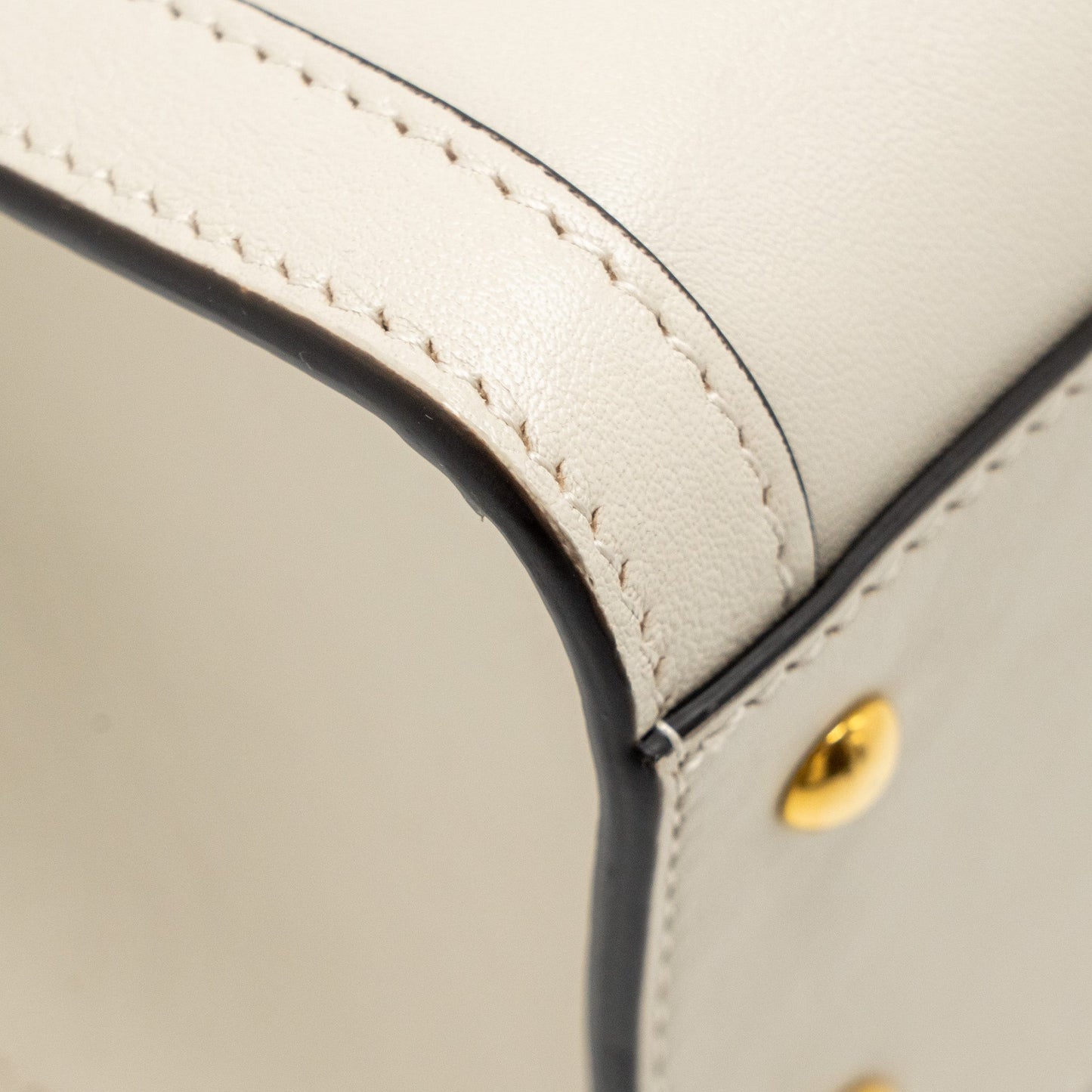 Gucci Small Diana Tote Bag Calfskin White GHW