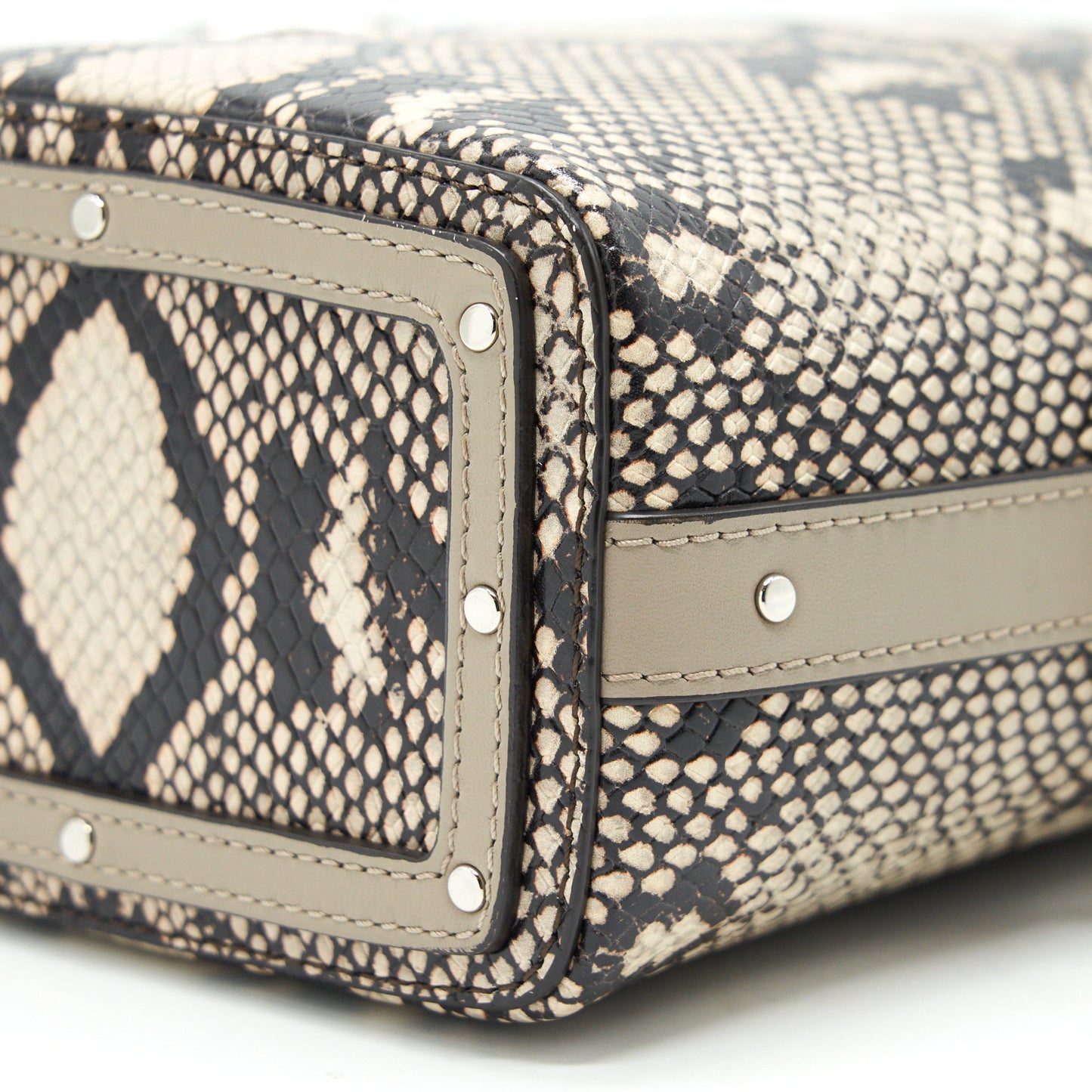 Chloe Roy Mini Bucket Bag Silver Tone