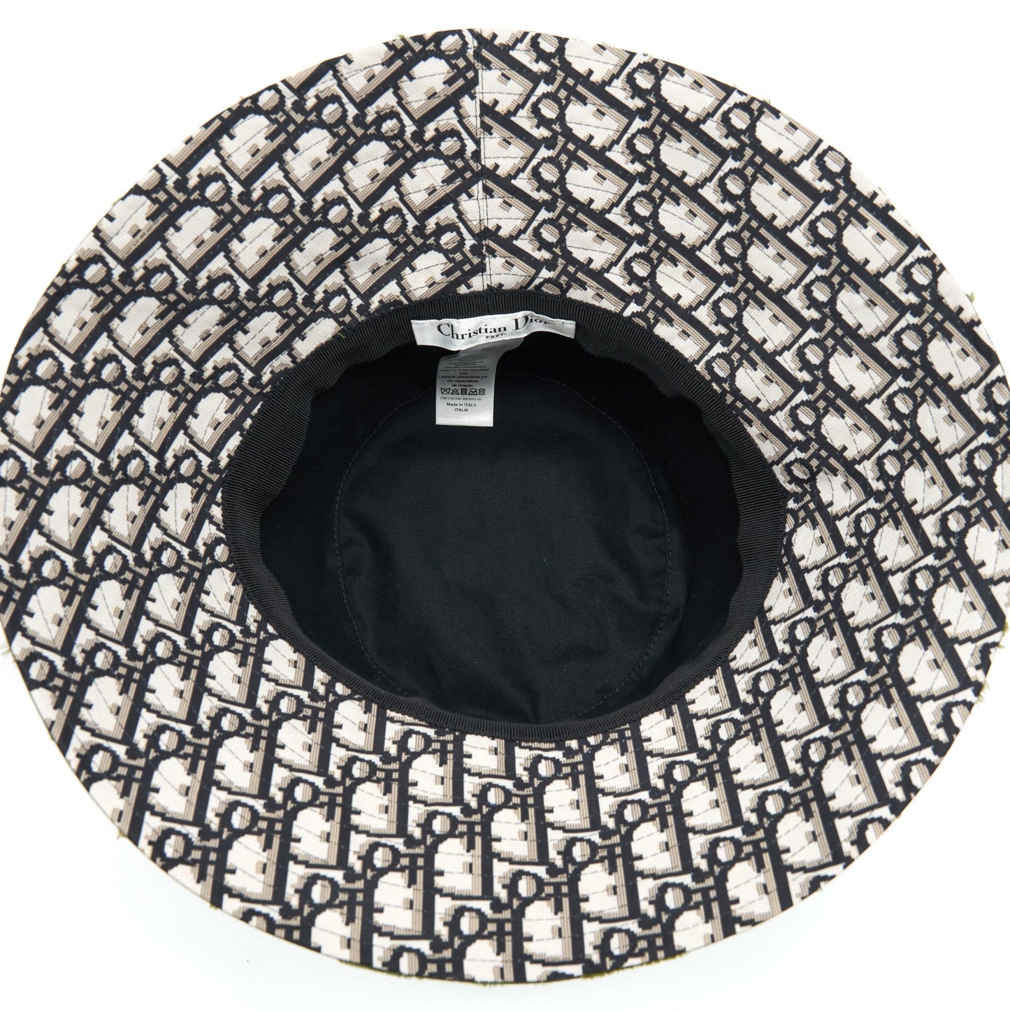 Dior Size 57 Camouflage Oblique Bucket Hat
