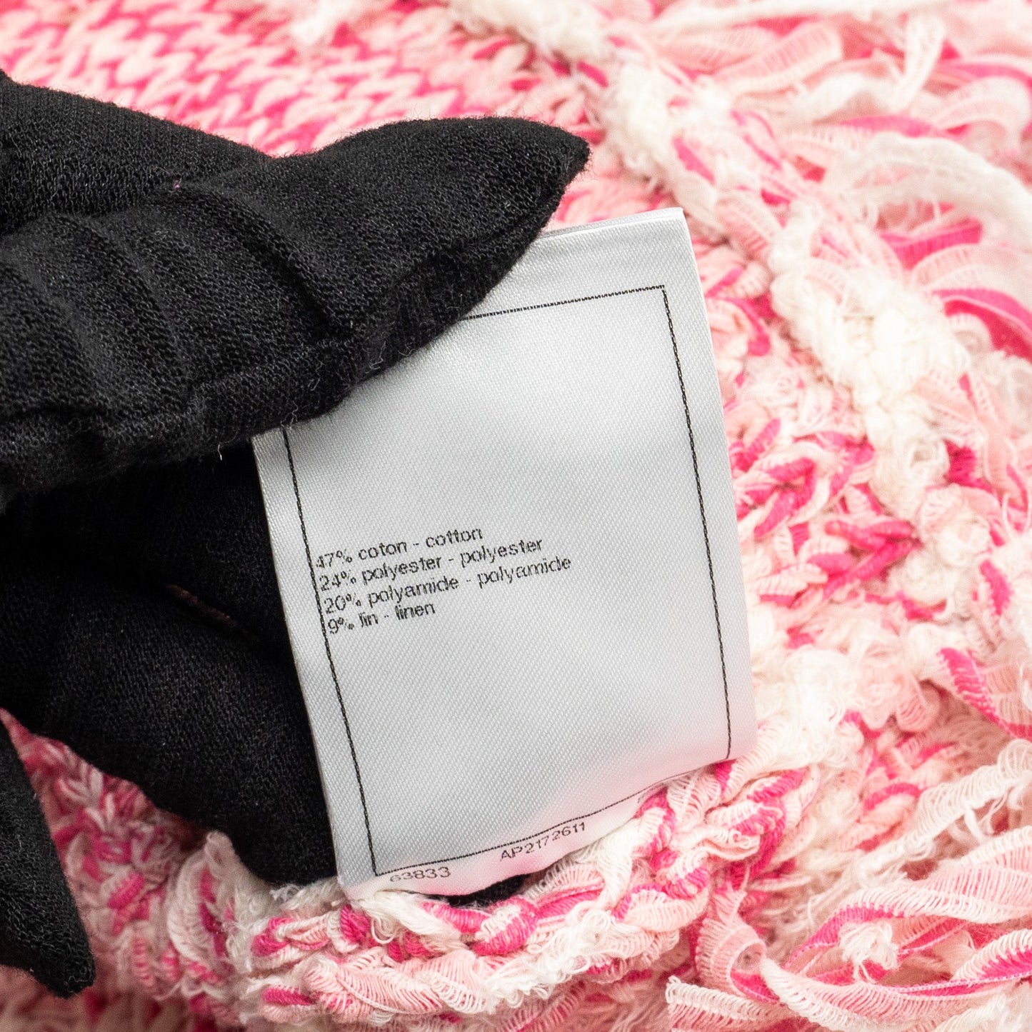 Chanel 24P size 34 sweater and skirts suit cotton pink/ Ecru