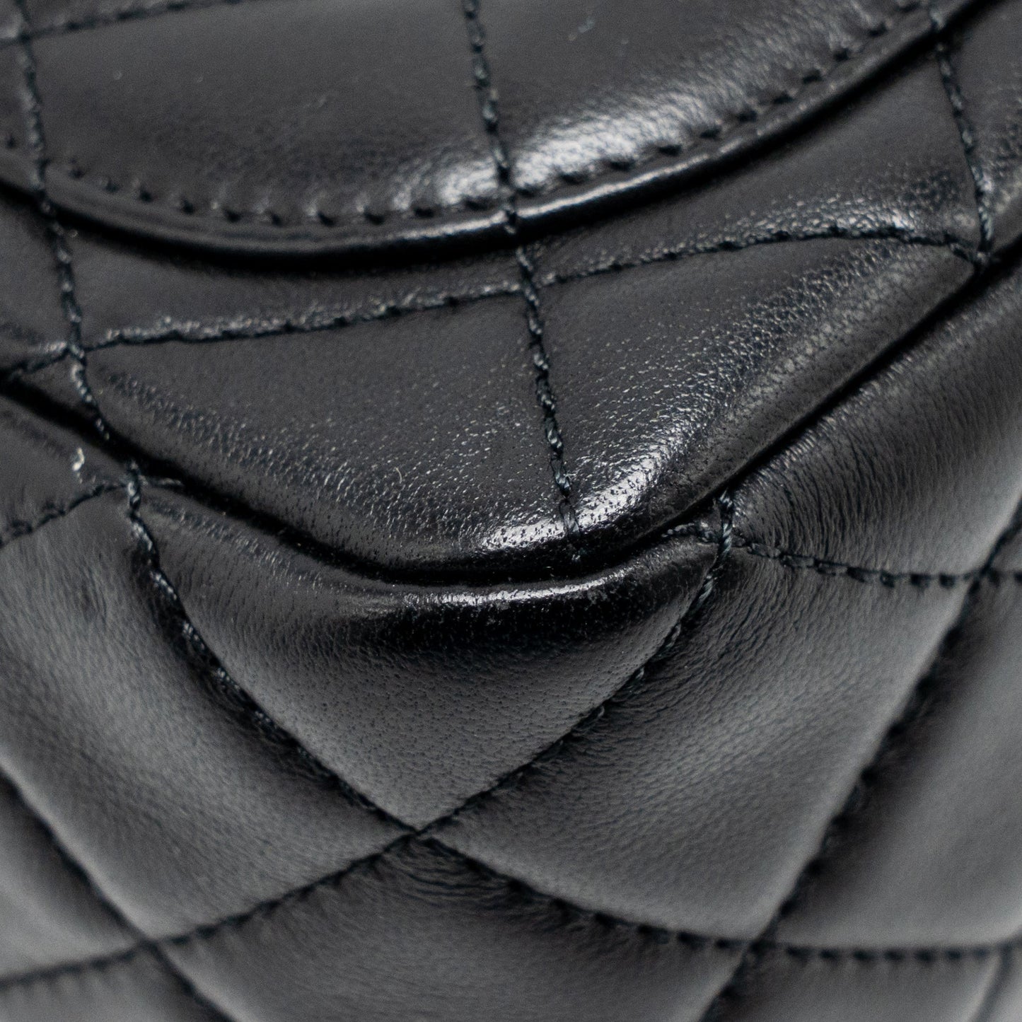 Chanel Pearl Crush Mini Square Lambskin Black GHW
