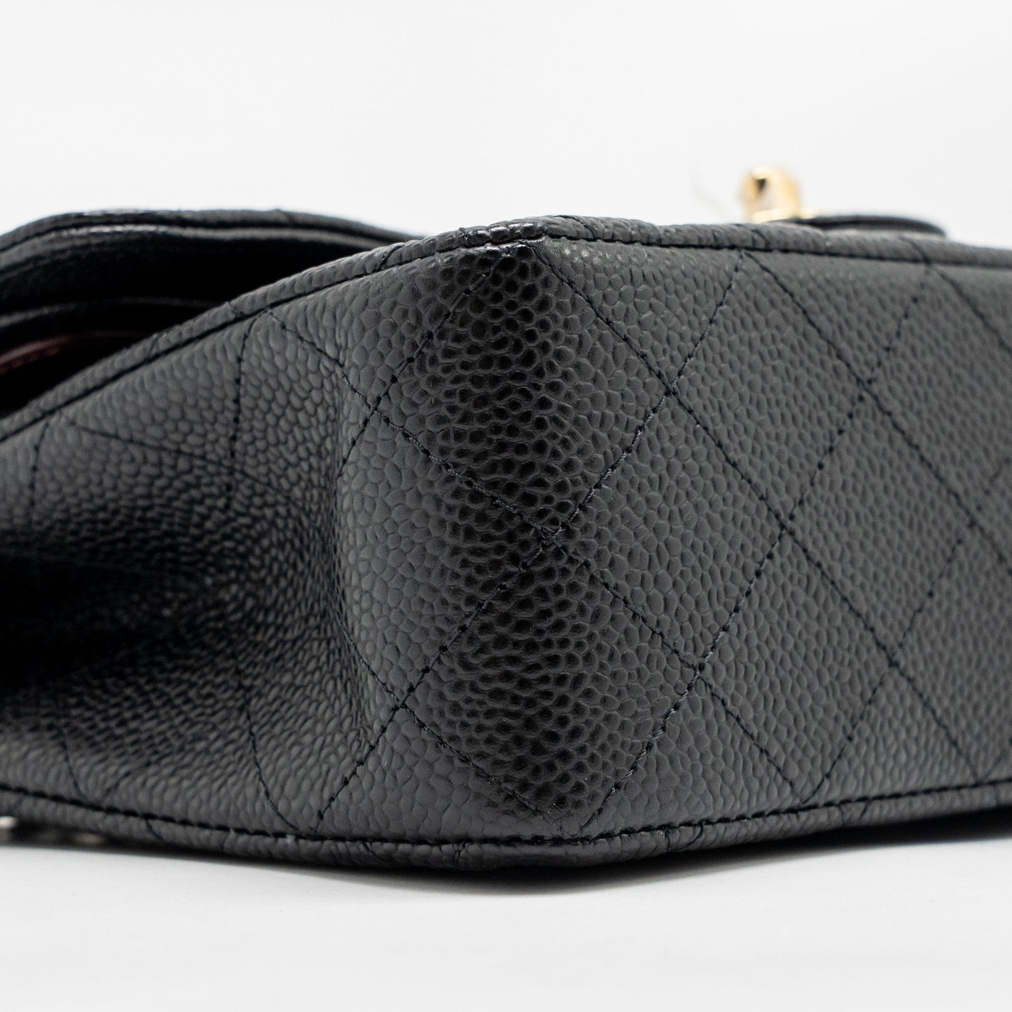 CHANEL Small Classic Double Flap Bag Caviar Black GHW (Microchip)