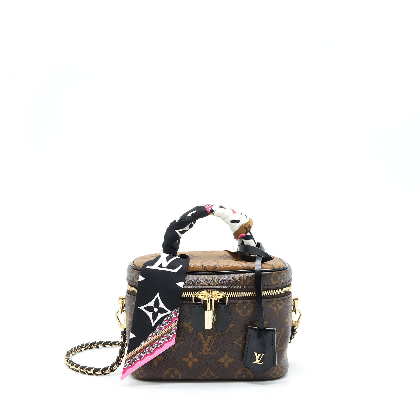 Louis Vuitton Vanity PM Monogram Canvas year 2021 With An Extra Twilly