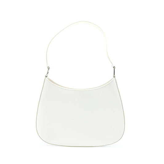 Prada Cleo Bag Calfskin White SHW