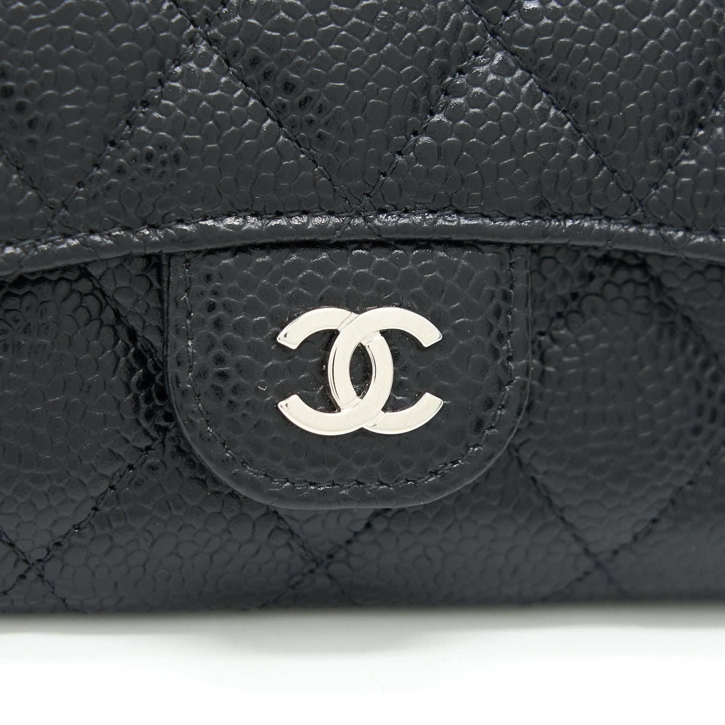 CHANEL Classic Card Holder Caviar Black