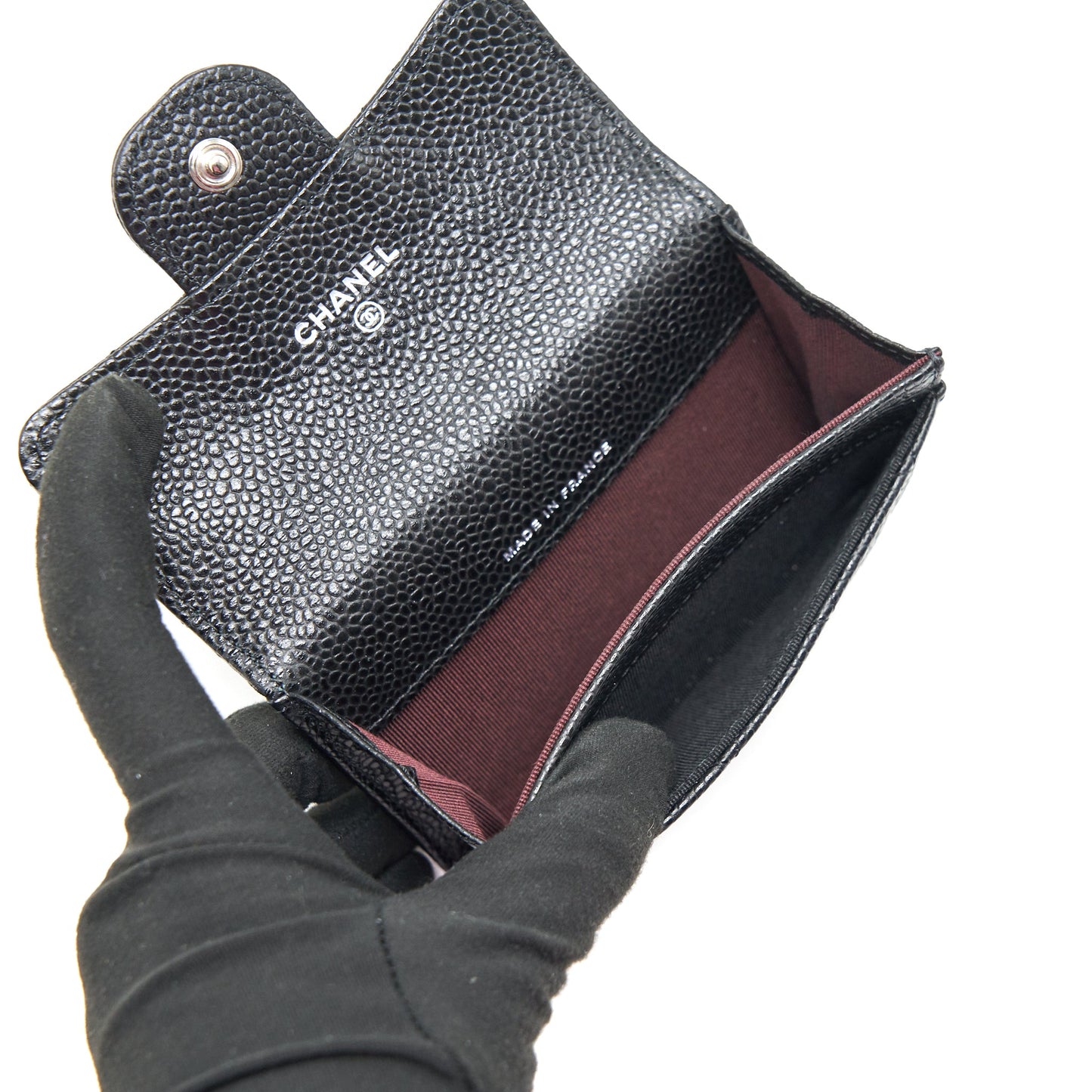 CHANEL Classic Card Holder Caviar Black