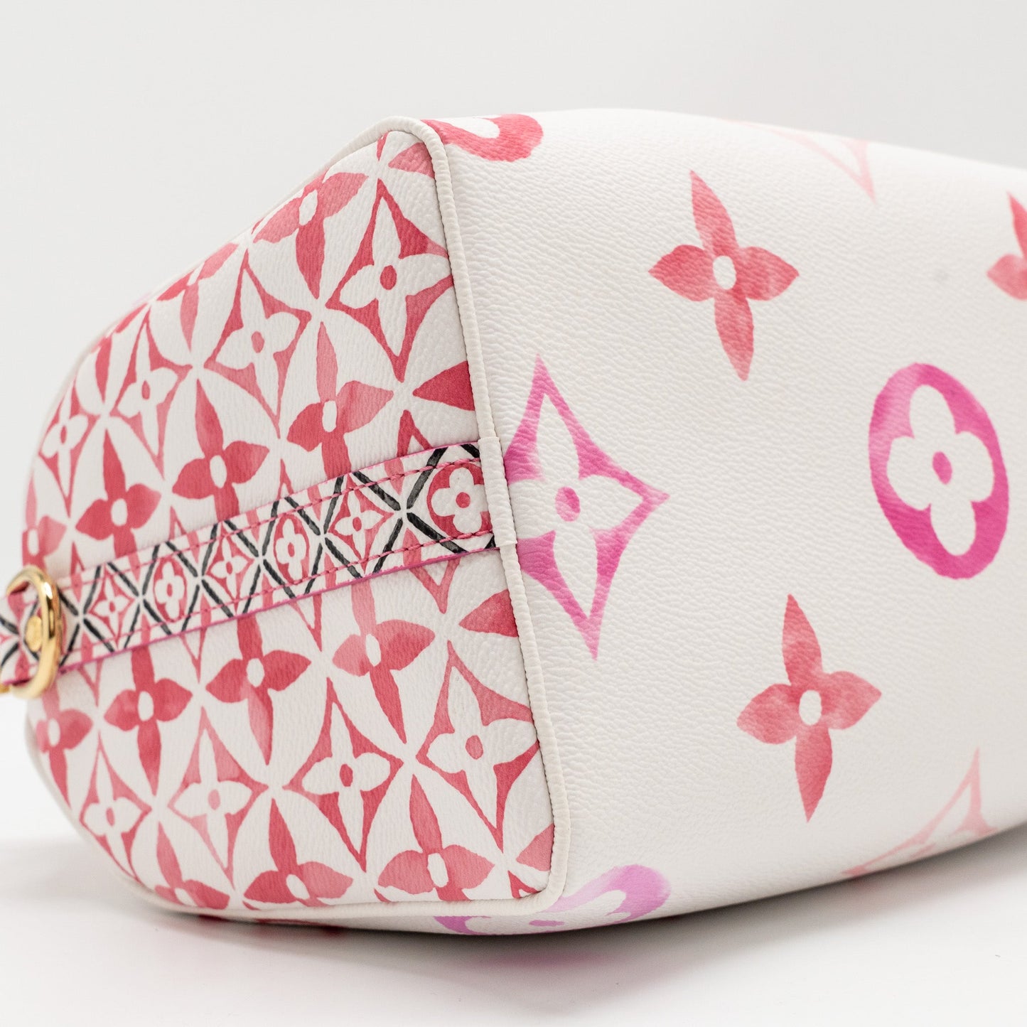 Louis Vuitton By the Pool Speedy Bandouliere 25 Giant Monogram Canvas Pink/White GHW