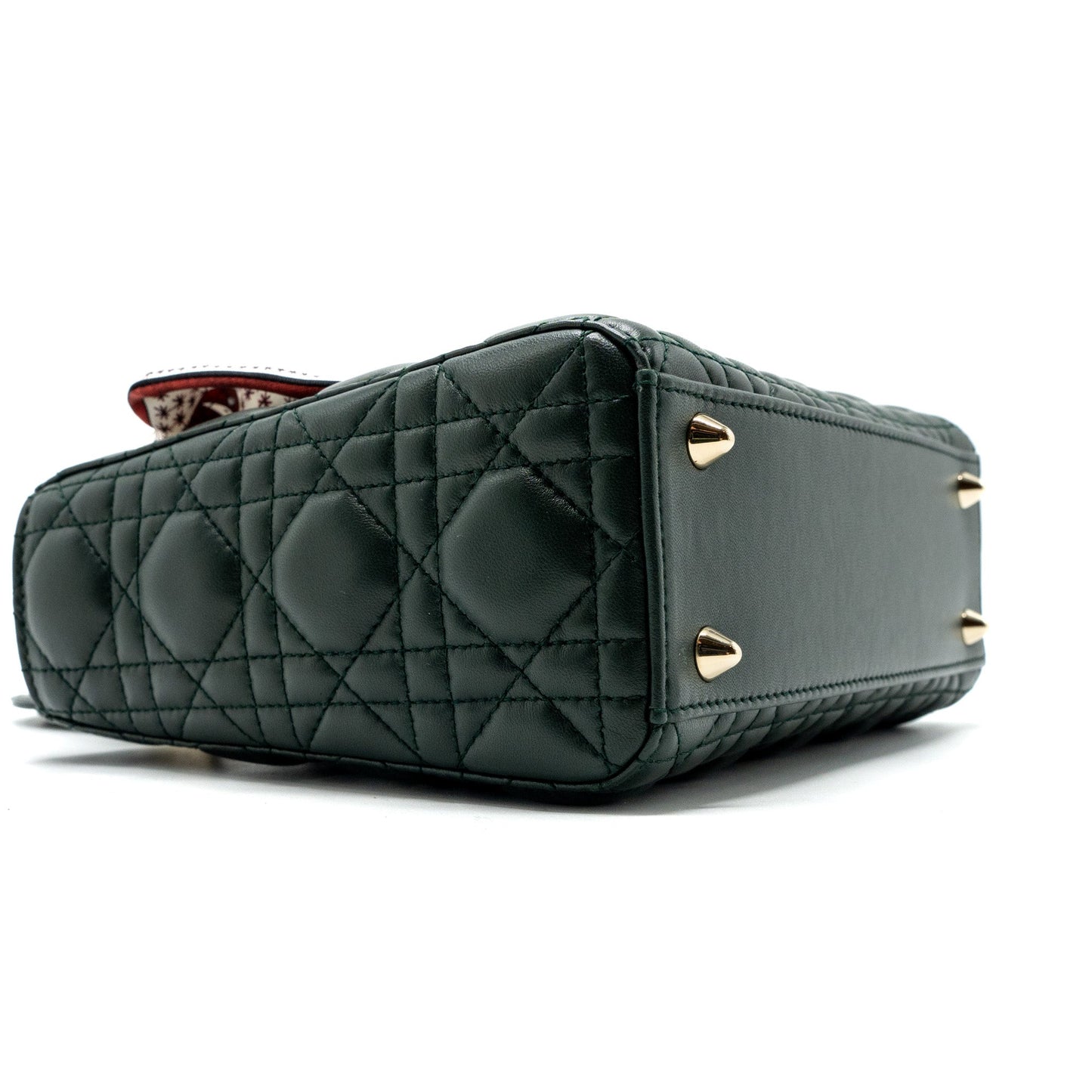 Dior small lady dior My abc dior bag lambskin dark green LGHW