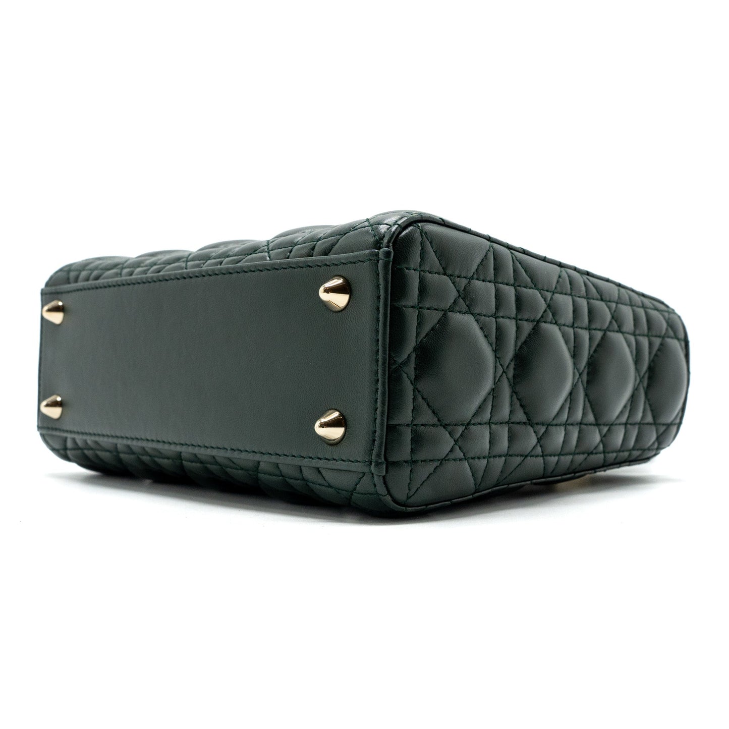 Dior small lady dior My abc dior bag lambskin dark green LGHW