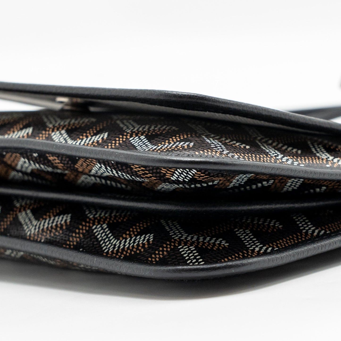 Goyard Plumet Pocket Pochette Goyardine Canvas/Leather Black SHW