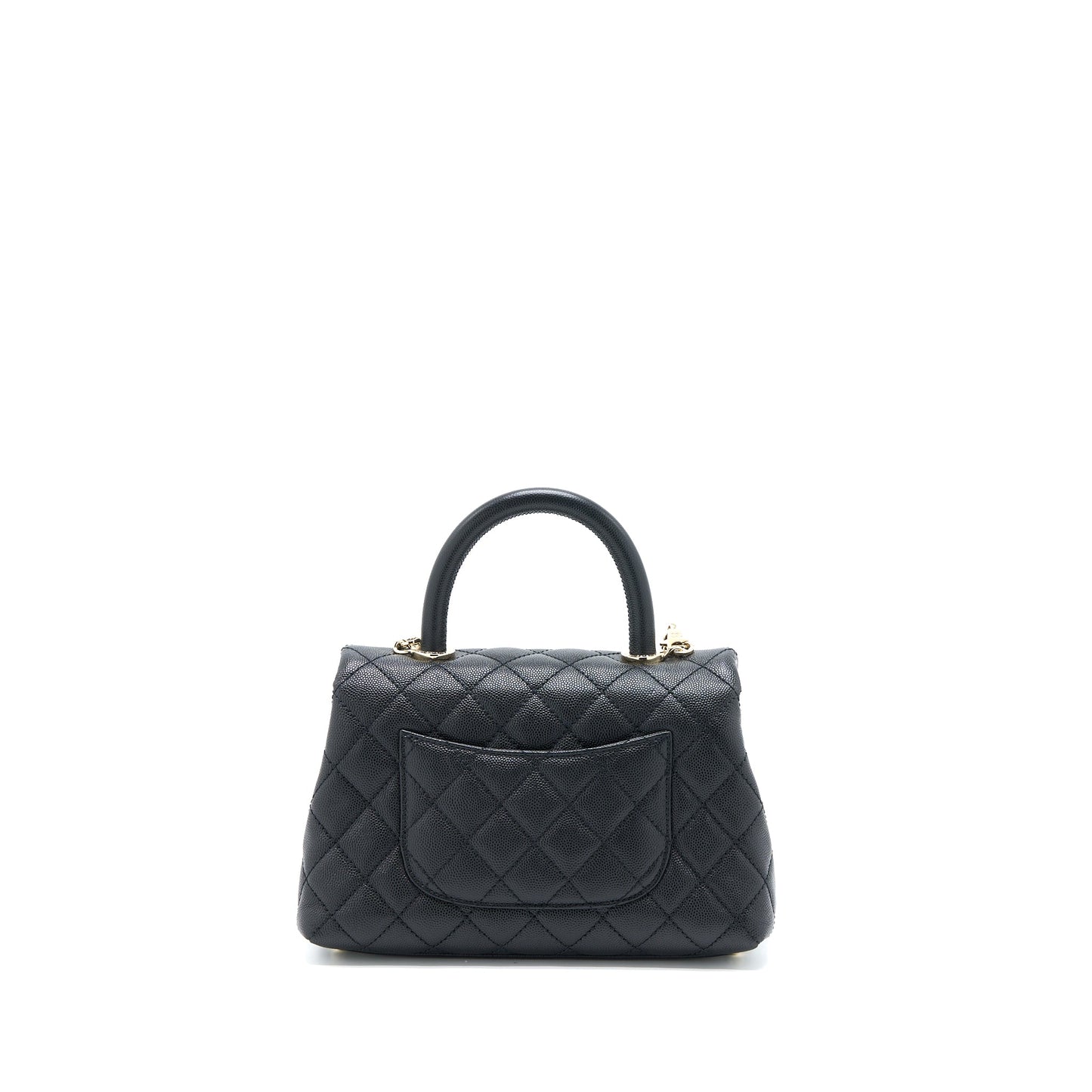 Chanel Small Coco Handle Caviar Black LGHW
