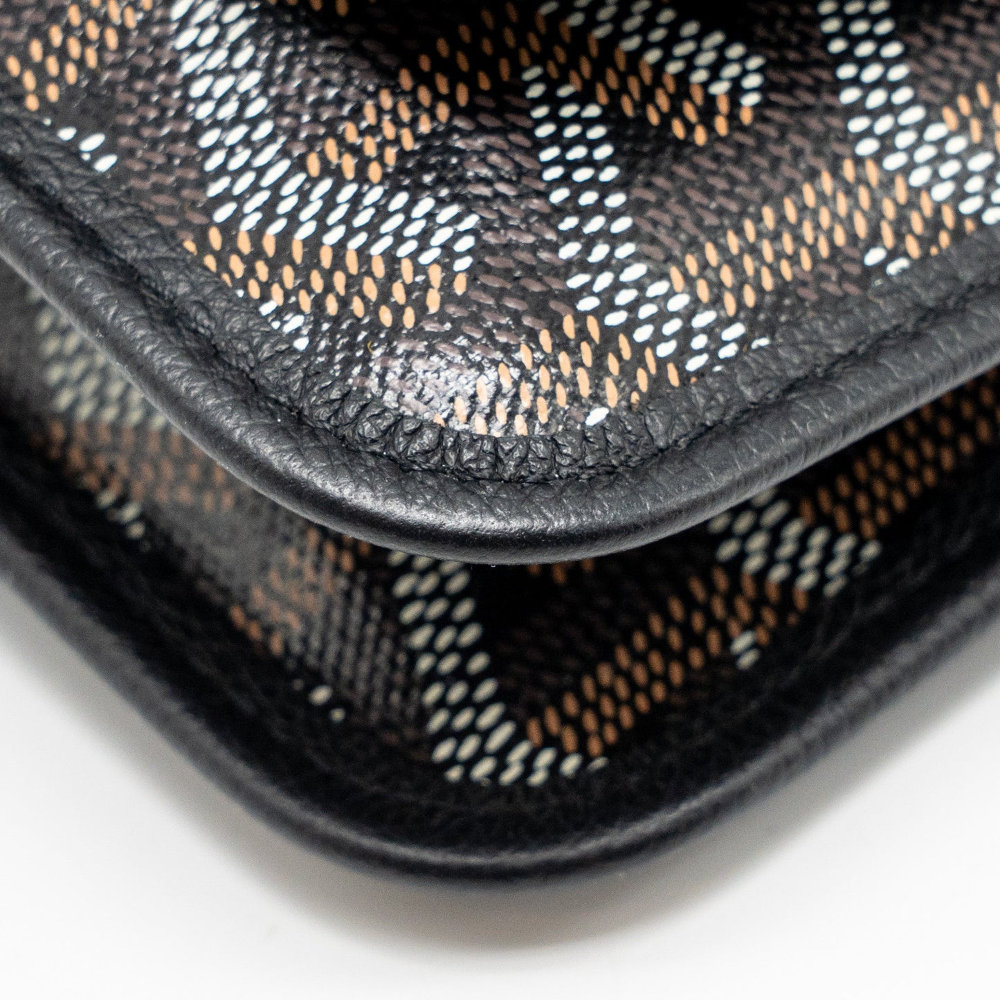 Goyard Plumet Pocket Pochette Goyardine Canvas/Leather Black SHW