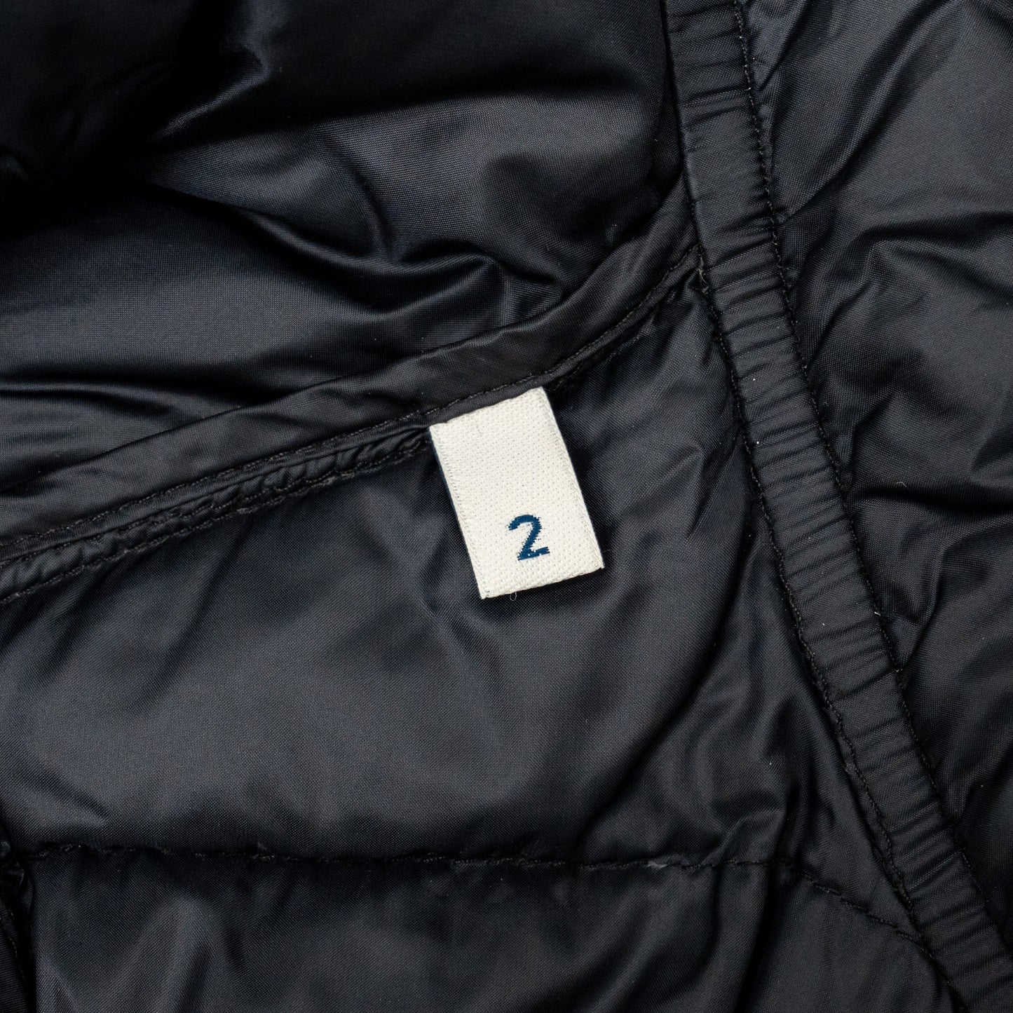 Moncler Size 2 Raie Packable Hooded Short Down Jacket Polyamide Black