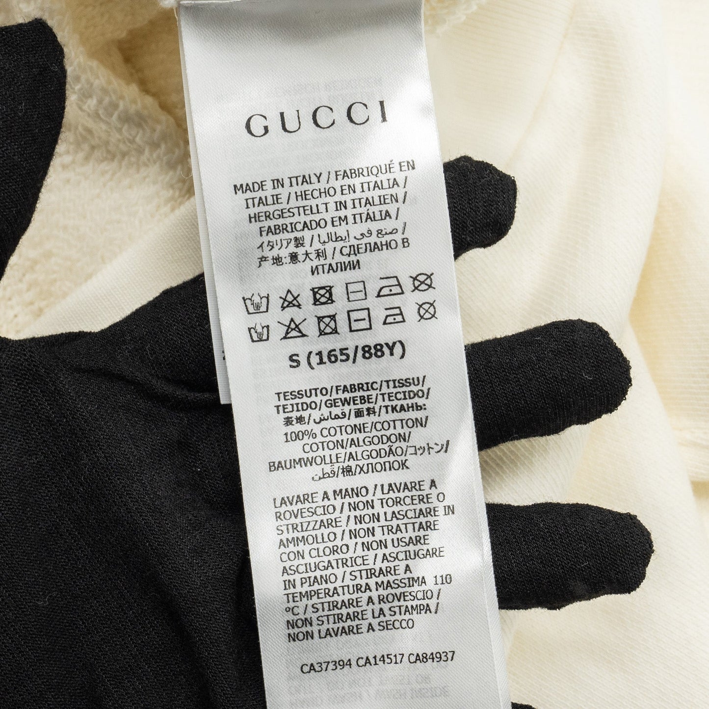 Gucci Size S Beverly Hills Cherry Printed Sweatshirt Cotton White/Red/Green