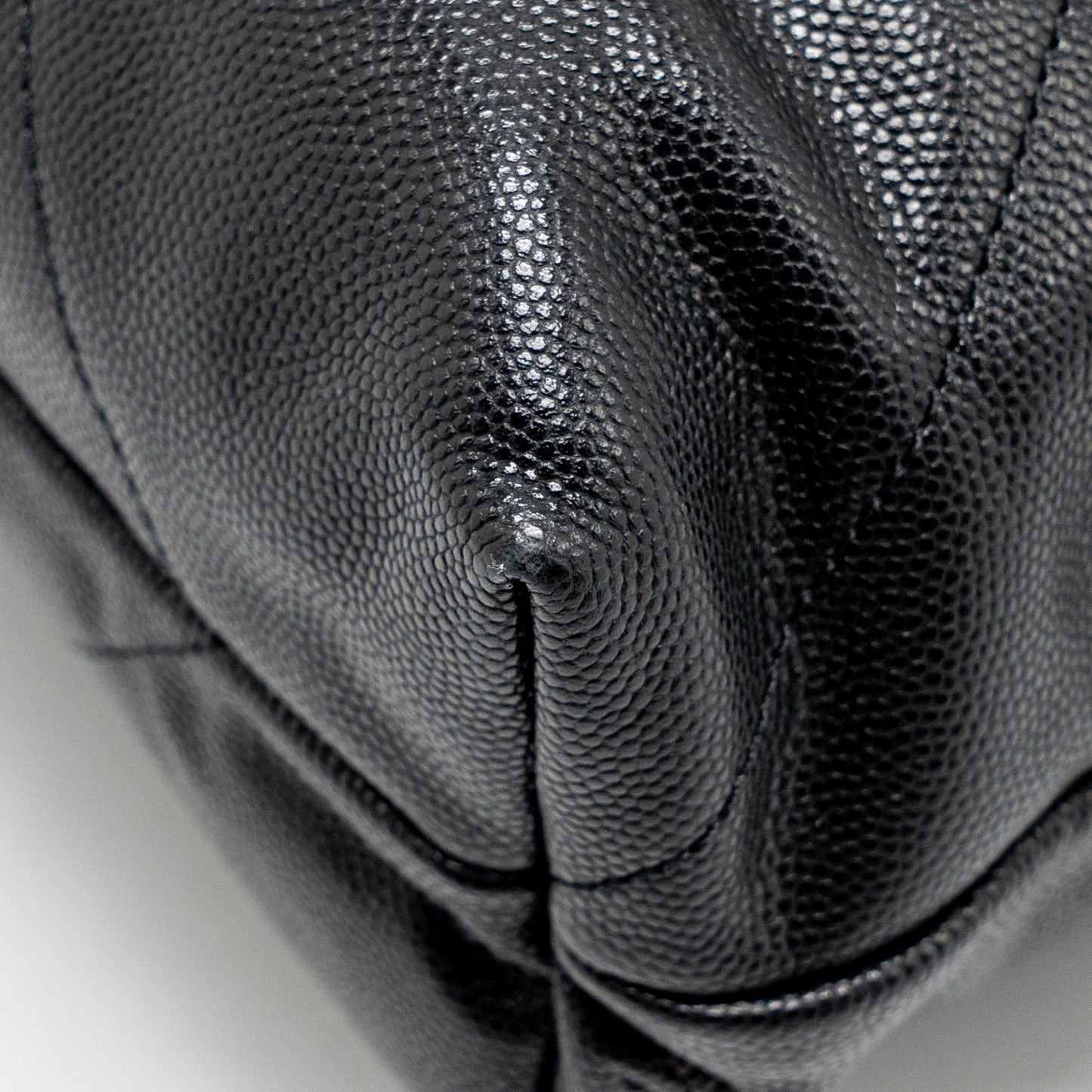 Chanel Medium 22 Bag Black Letter Caviar Black GHW (Microchip)