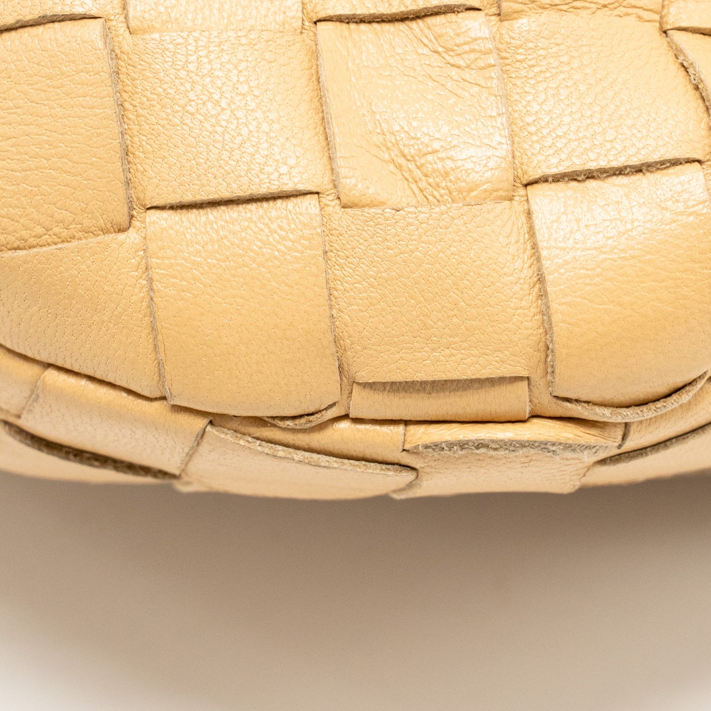 Bottega Veneta Mini Jodie Lambskin Beige GHW