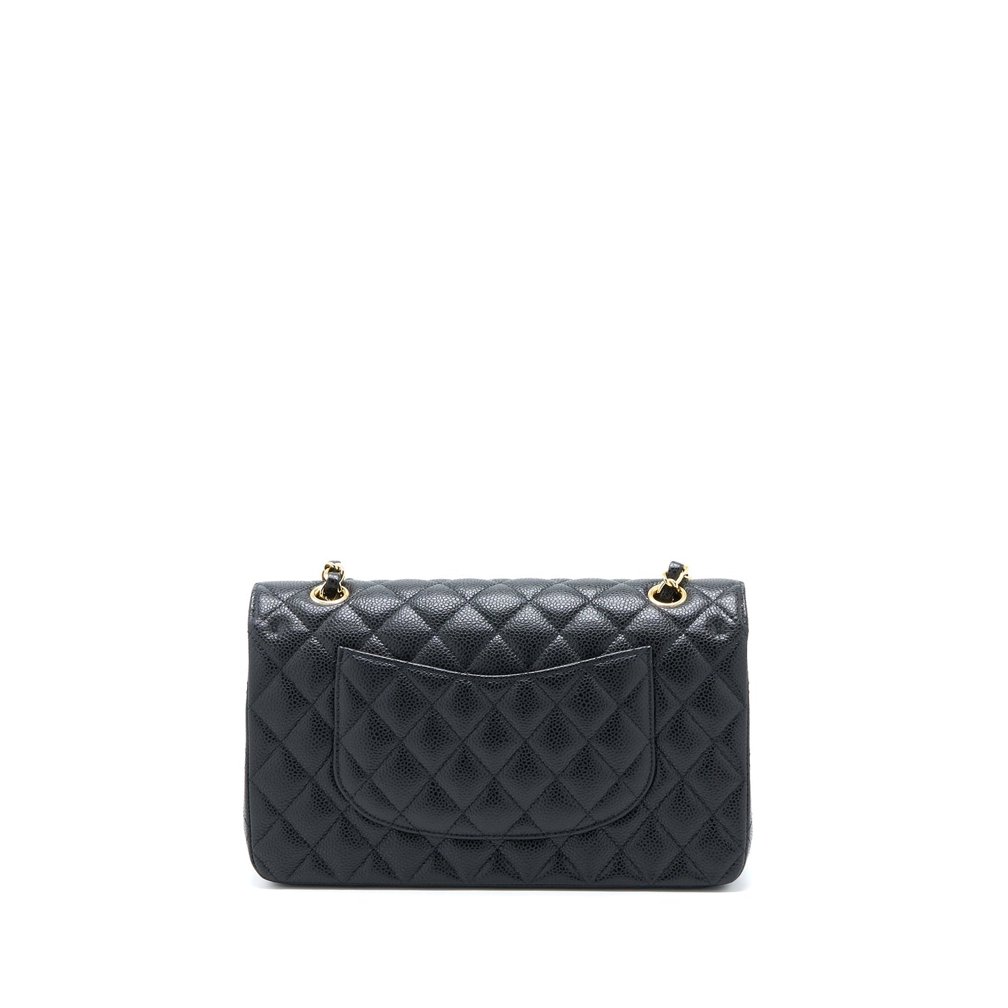 Chanel Medium Classic Double Flap Bag Caviar Black GHW (Microchip)