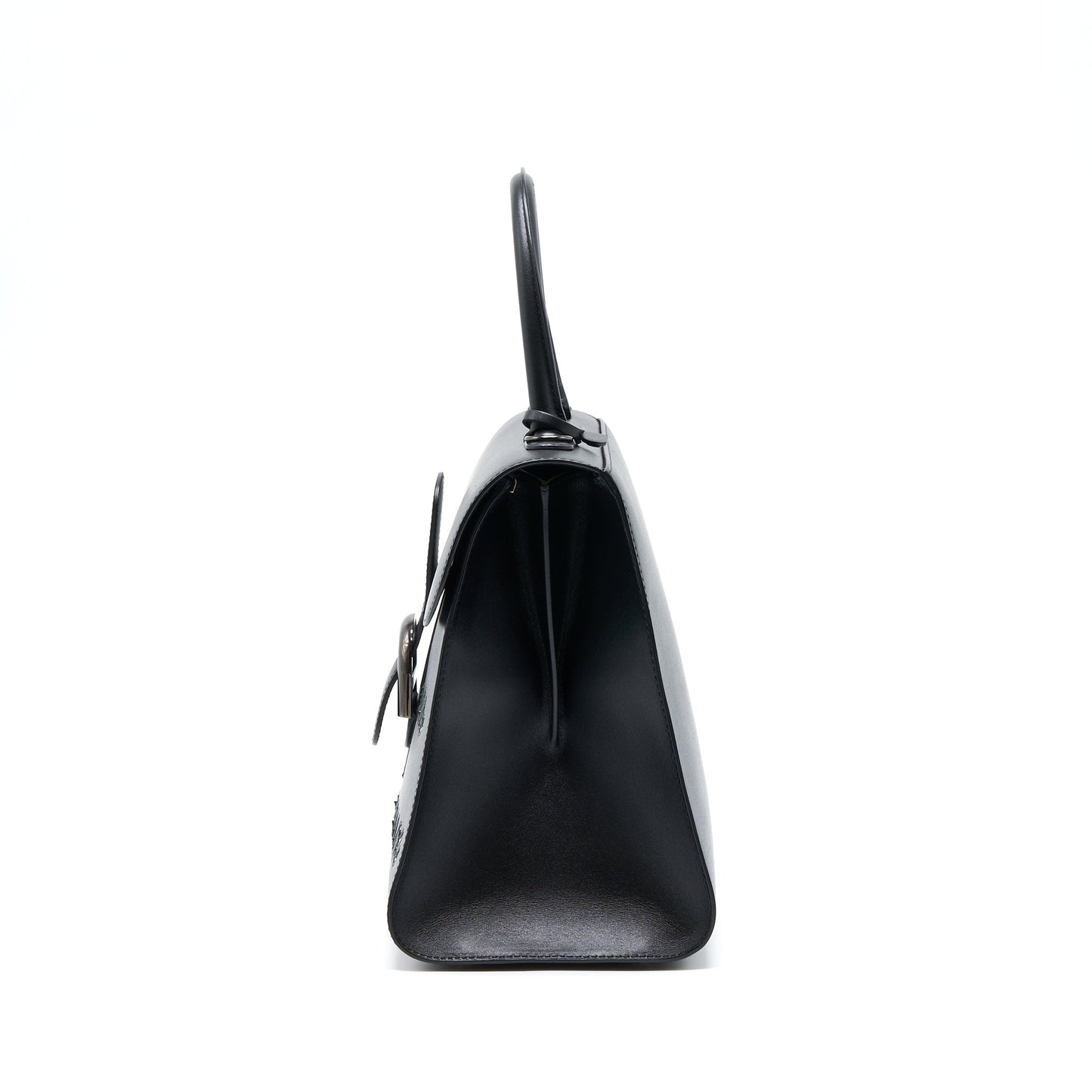 Delvaux L’humour Brillant Ceci N'est Pas Un Delvaux Bag Black