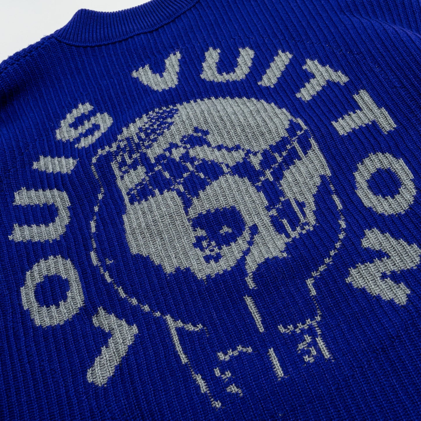 Louis Vuitton Size S Asia Limited World Sweater Wool Purple/Grey