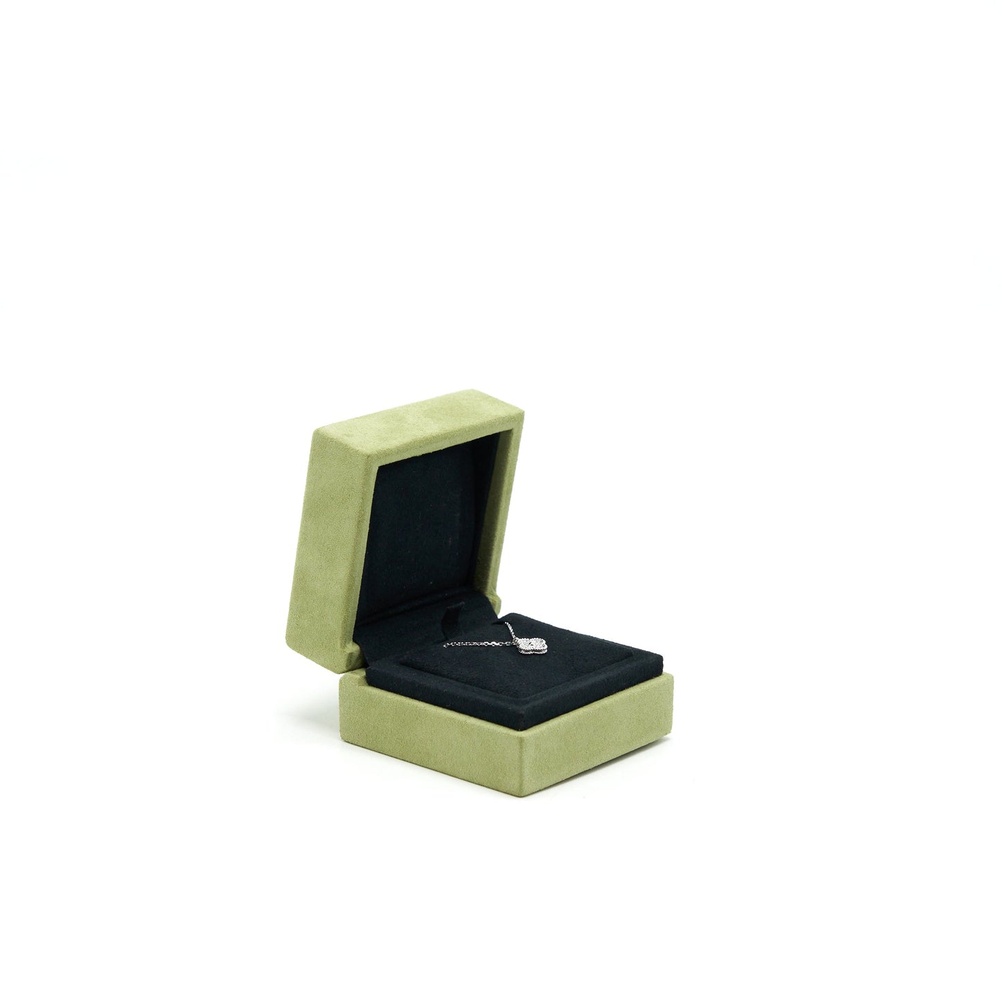 Van Cleef & Arpels Sweet Alhambra Pendant White Gold Diamonds