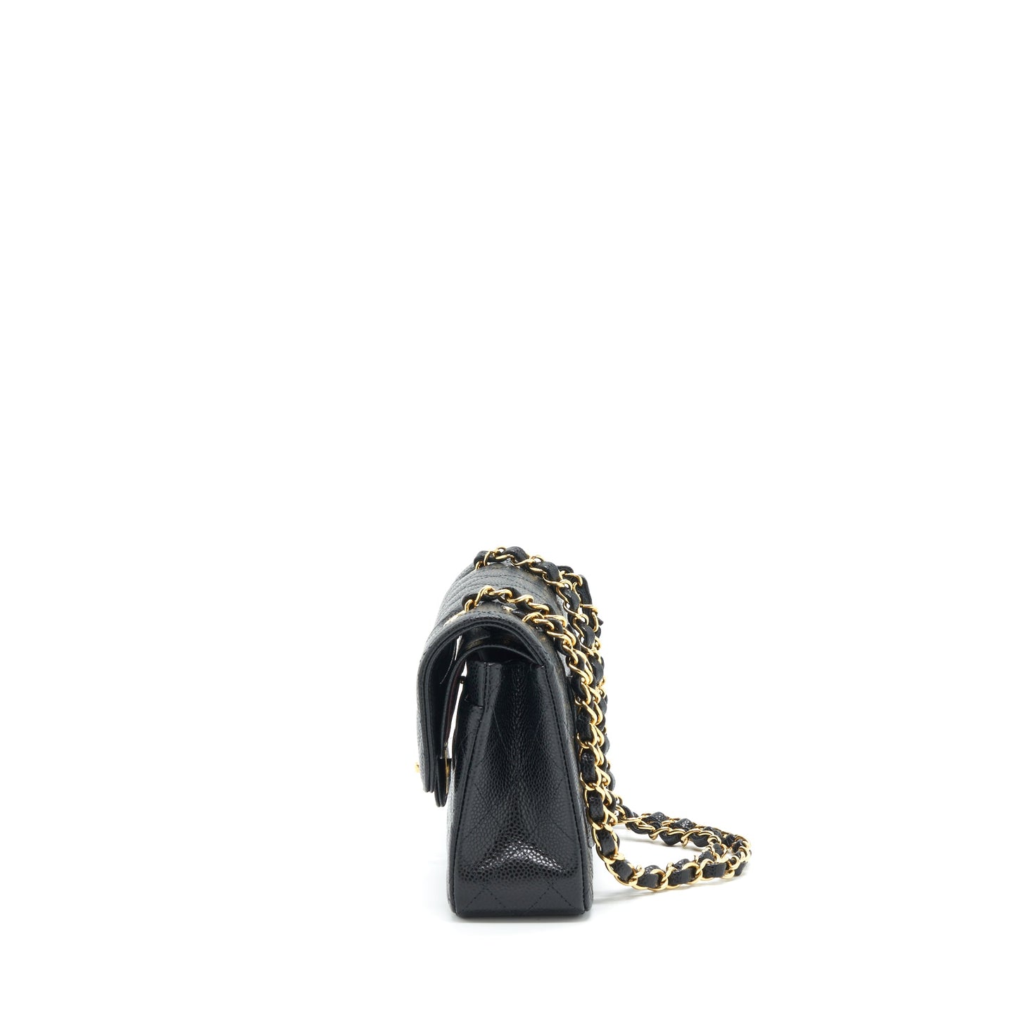 Chanel Small Classic Double Flap Bag Caviar Black GHW (Microchip)