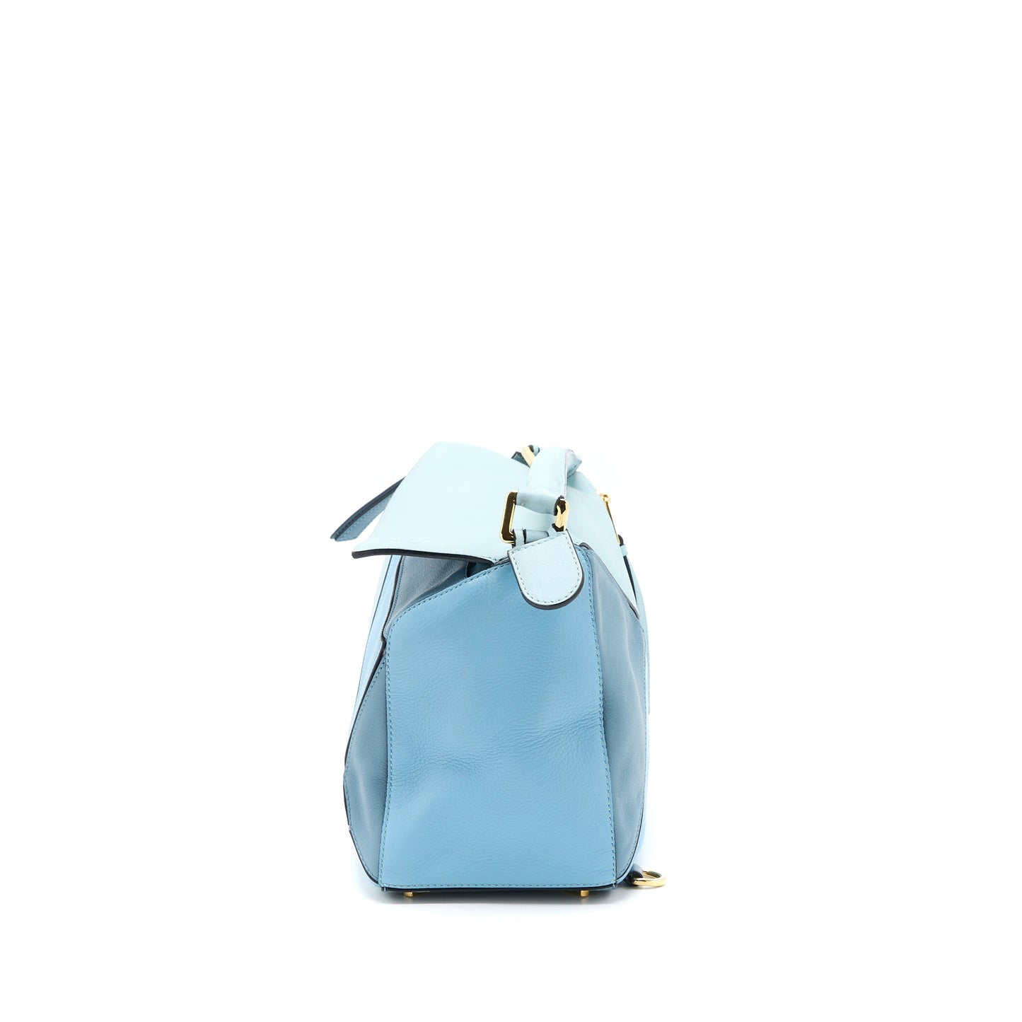 Loewe Puzzle Bag Calfskin Light Blue SHW