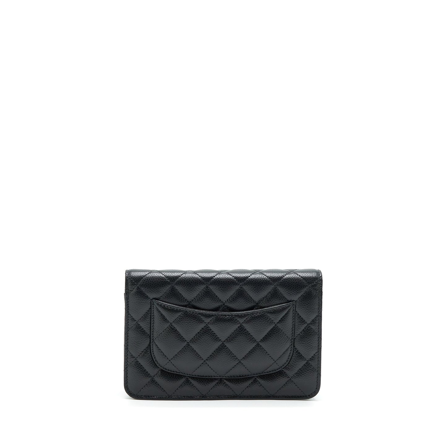 Chanel Class Wallet On Chain Caviar Black GHW (Microchip)