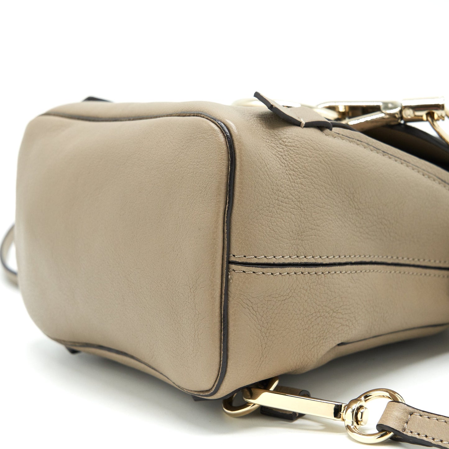 Chloe Mini Faye Backpack Light Grey