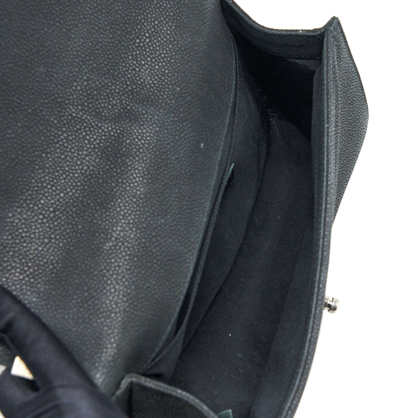 Chanel Medium Boy Bag Grained Calfskin Black SHW