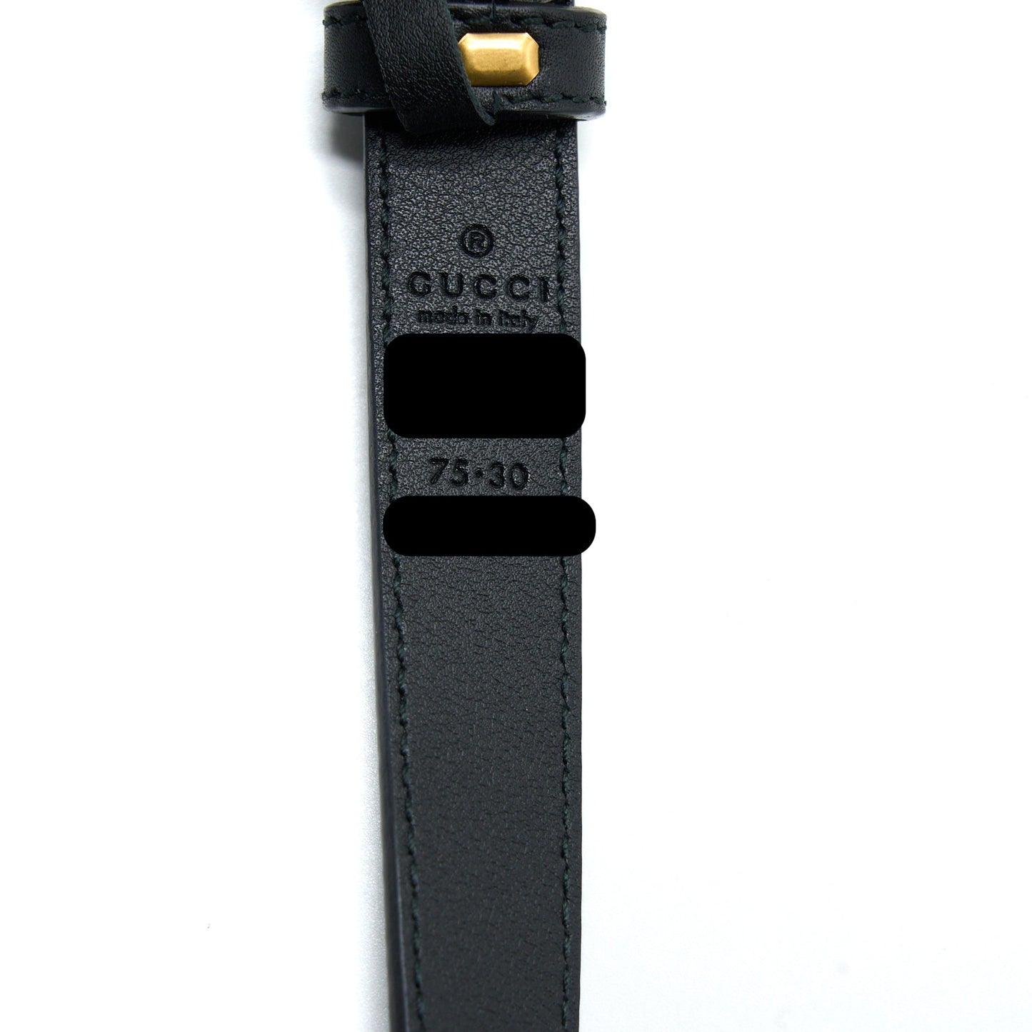 Gucci GG buckle Belt Calfskin Black Brushed GHW