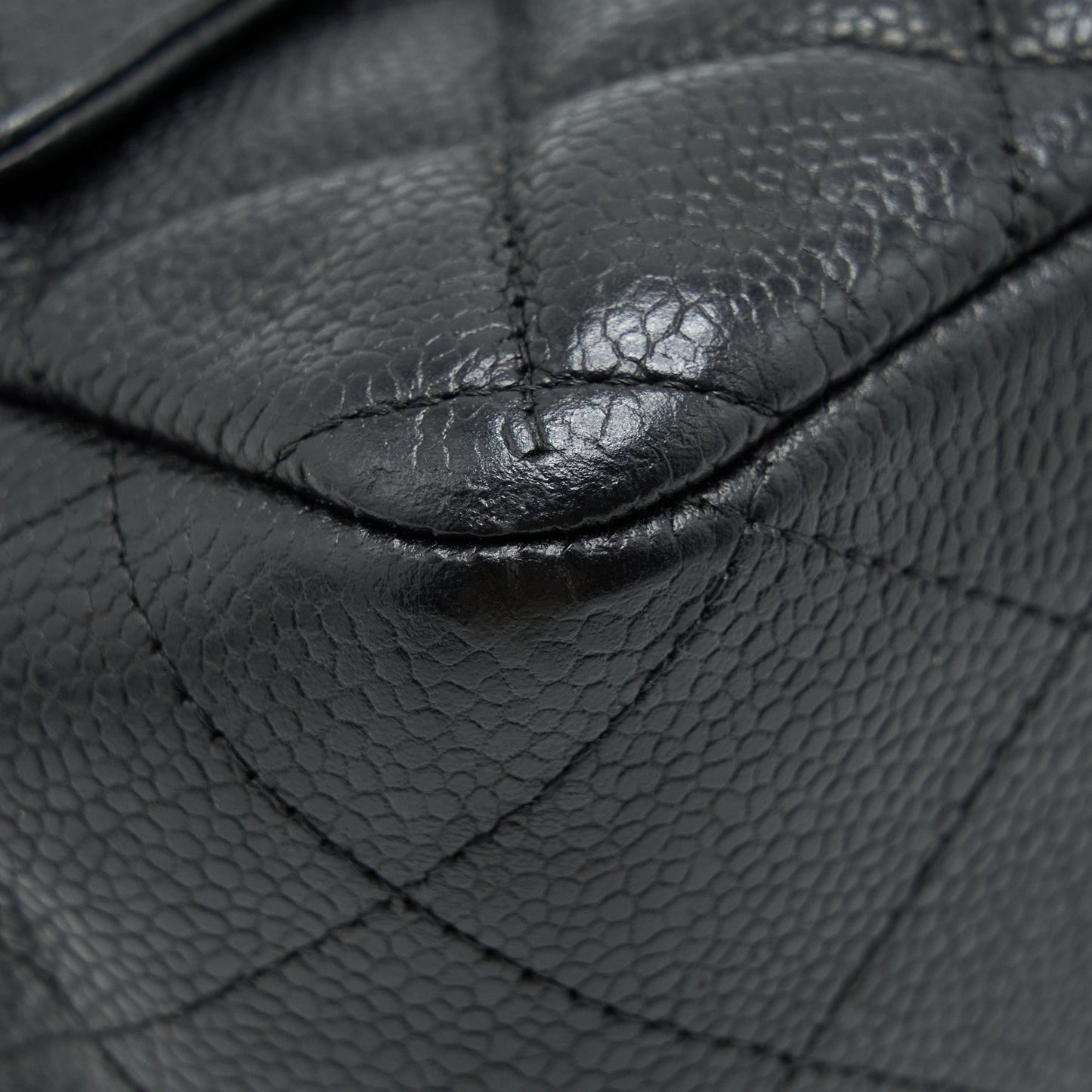 Chanel Jumbo Single Flap Bag Caviar Black GHW