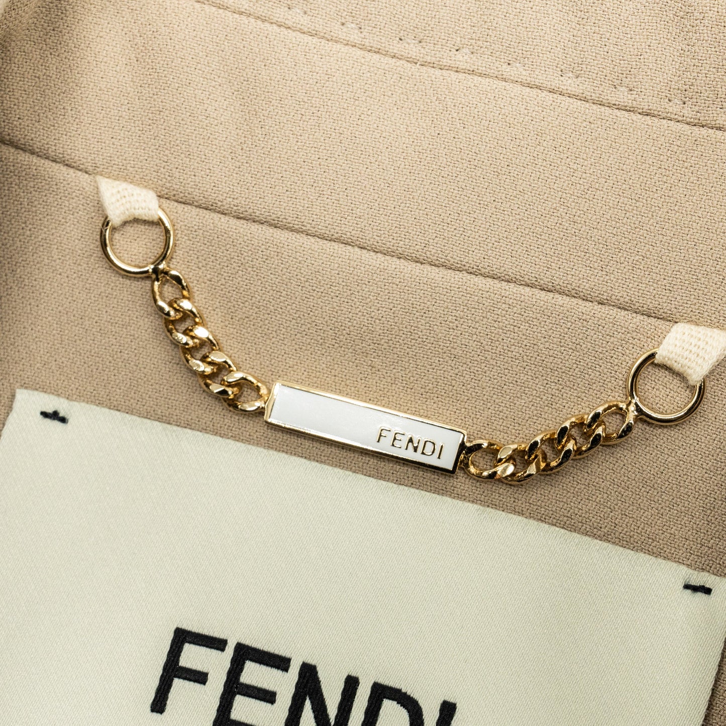 Fendi size 34 jacket silk/viscose/polyamide beige