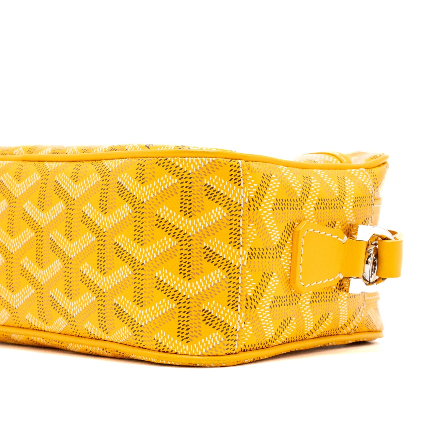 Goyard Cap Vert PM Crossbody Bag Goyardine Canvas Yellow SHW