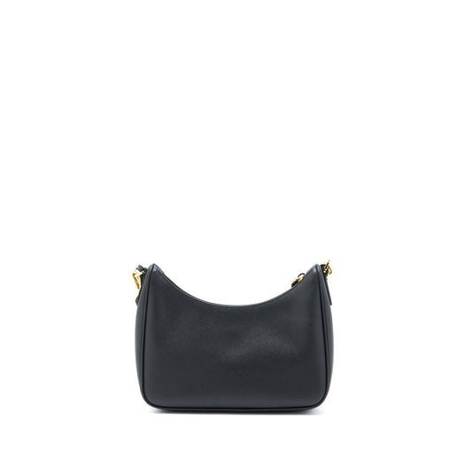 Prada Re-Edition 2005 Saffiano Black GHW
