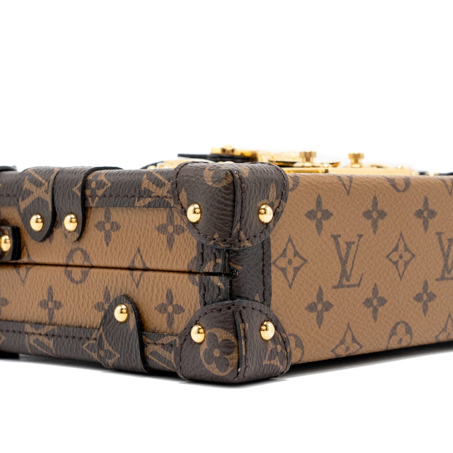 Louis Vuitton Petite Malle monogram reverse canvas GHW