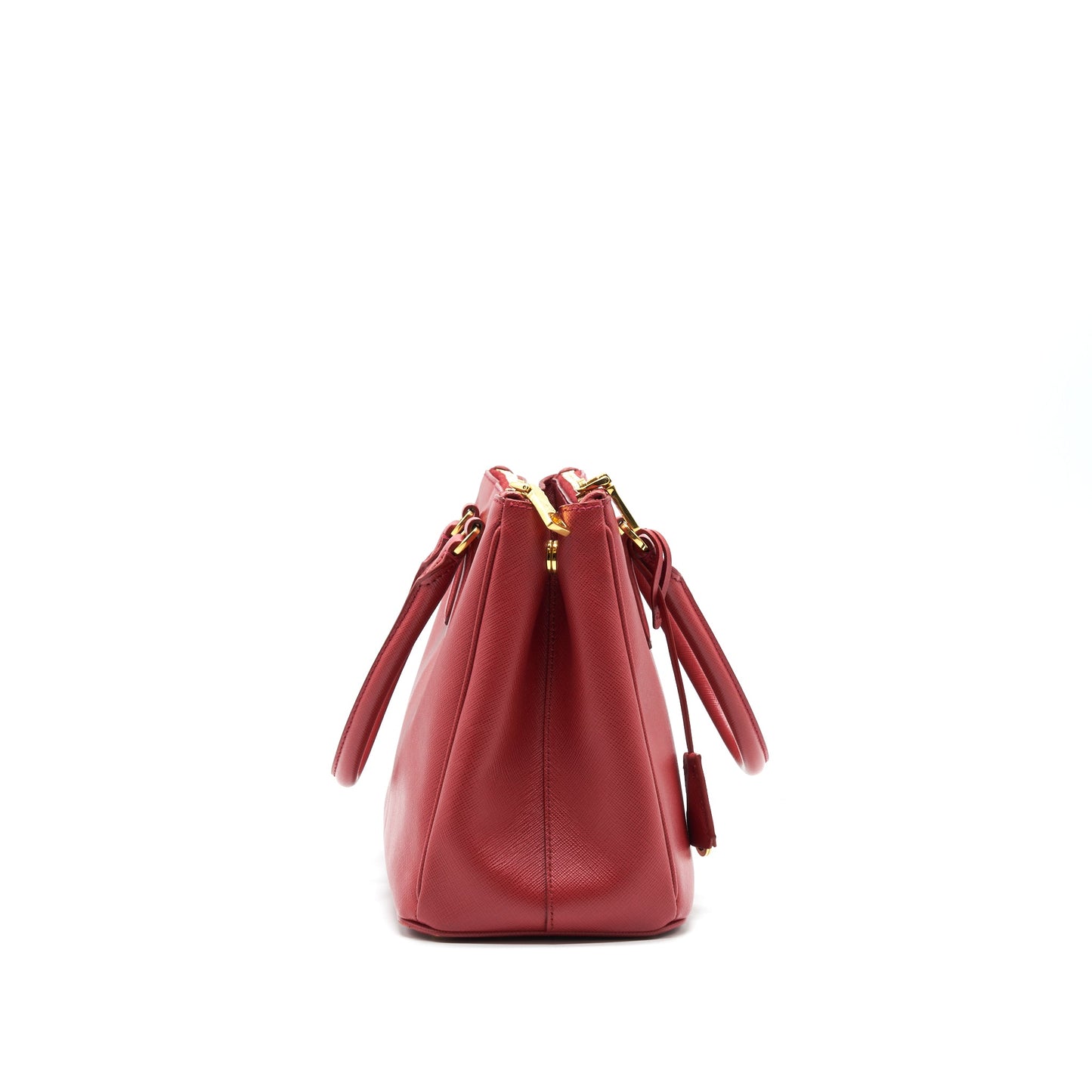 Prada Saffiano Tote Bag Red with GHW