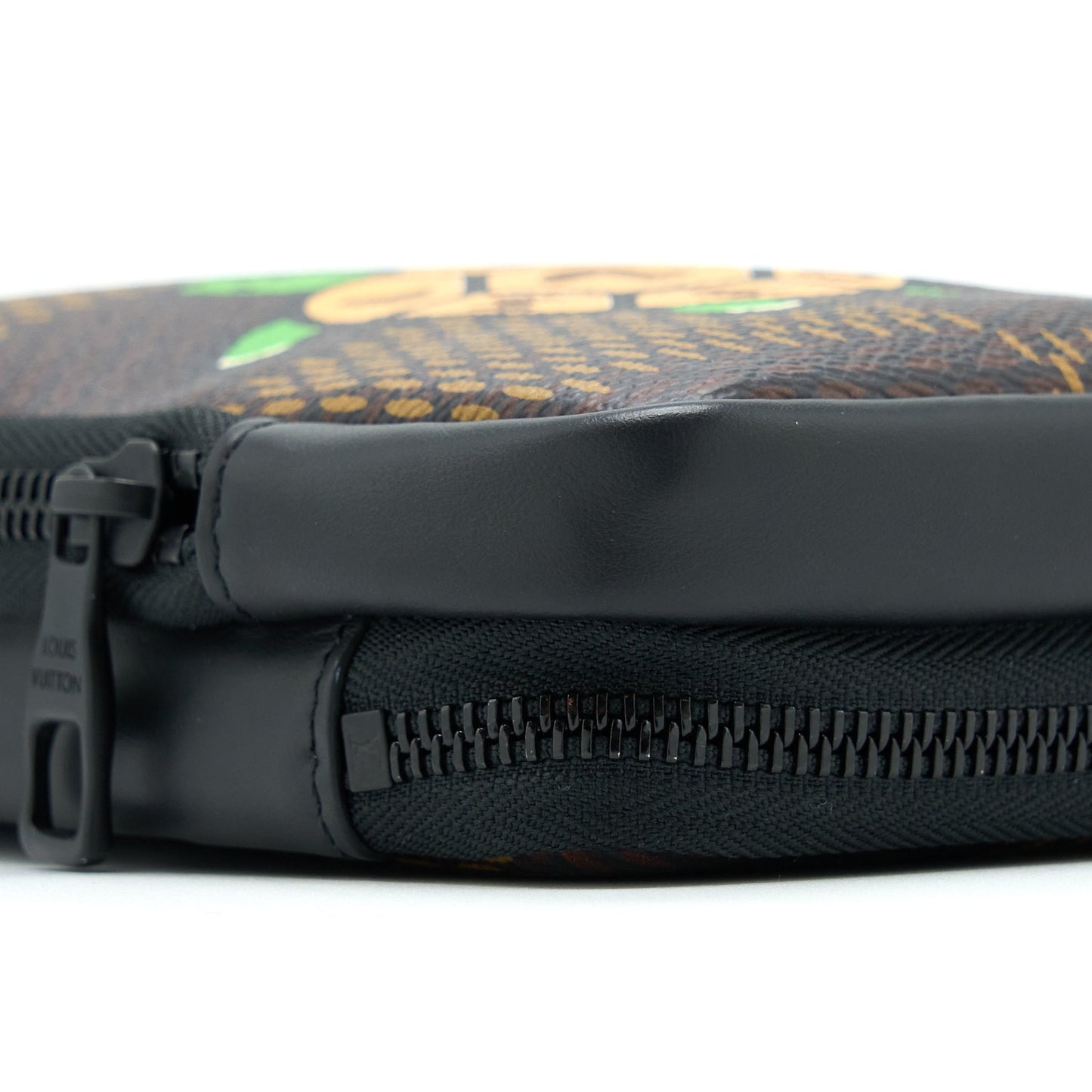 Louis Vuitton Nigo Double Phone Pouch Limited Edition Black Hardware