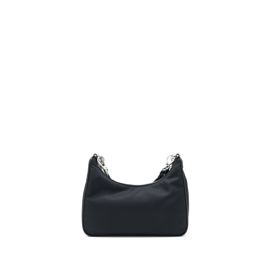 Prada Re-Edition 2005 Re-Nylon Bag Black SHW