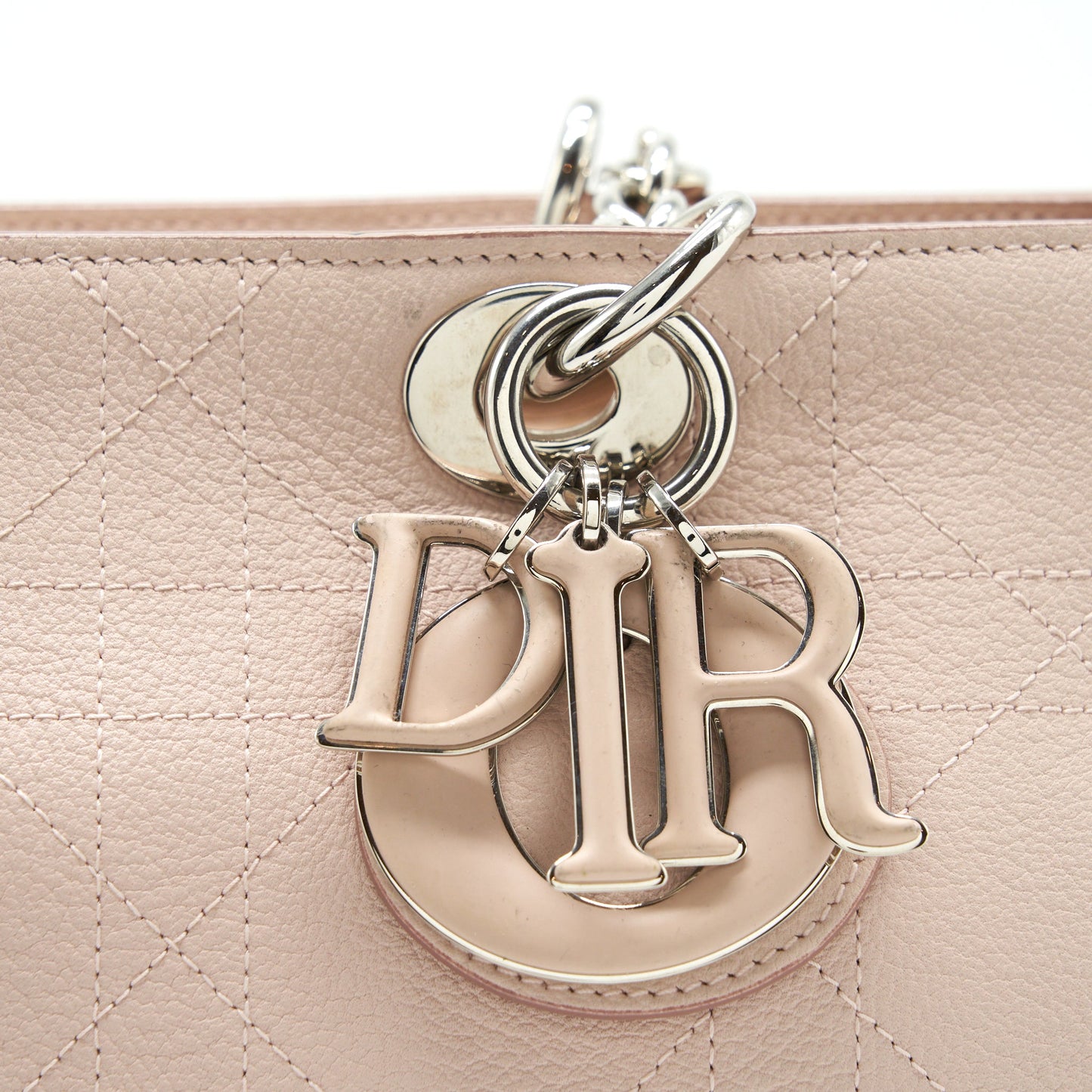 Dior Lady Dior Tote Bag Calfskin Light Beige SHW