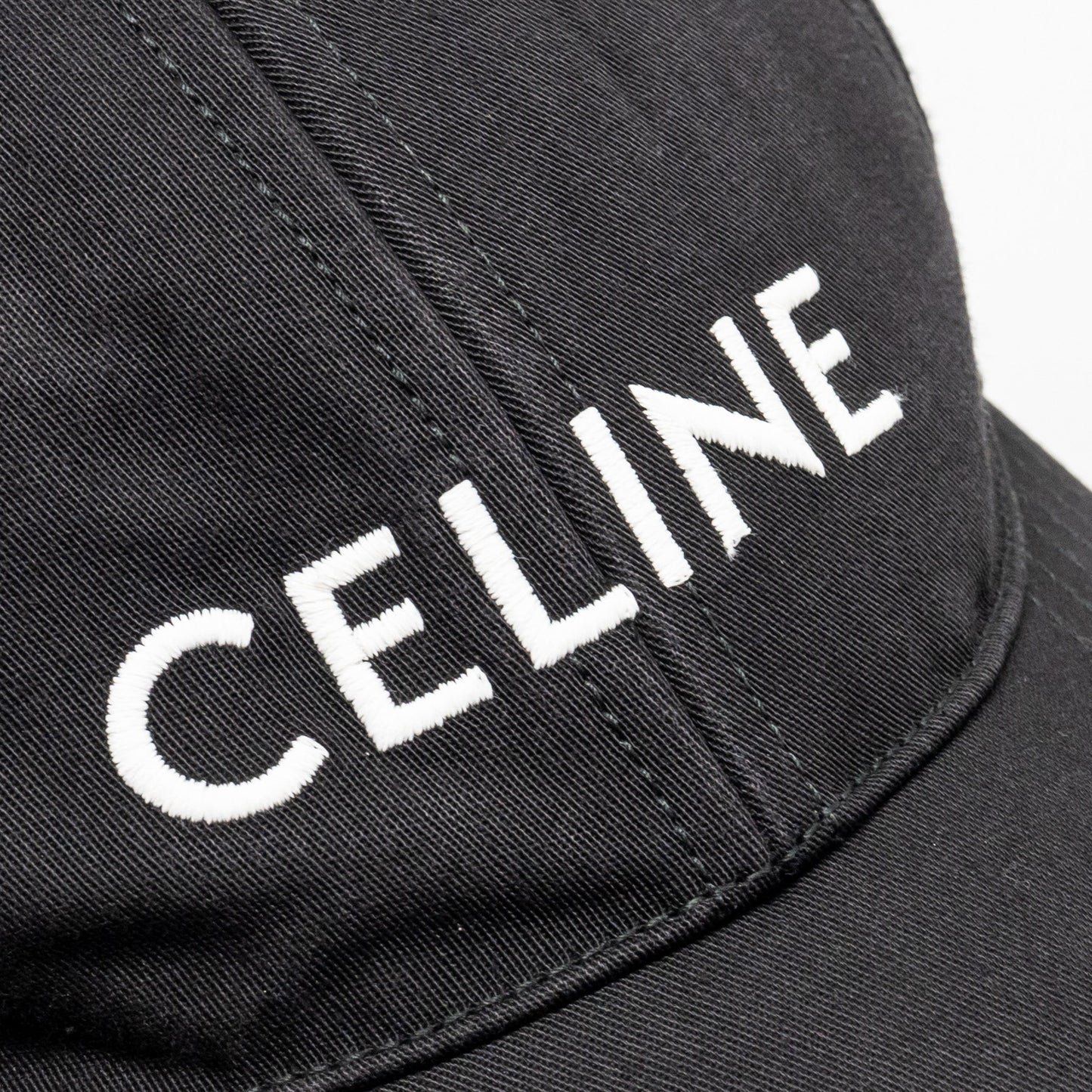 Celine Size S Triomphe and Letter Logo Baseball Cap Black (Sell in Set)