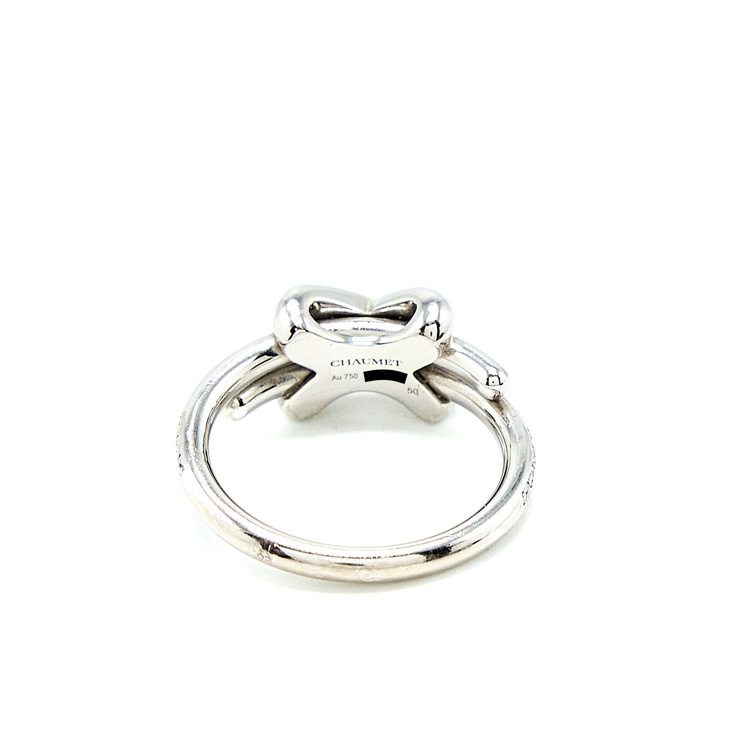 Chaumet Size 50 Jeux De Liens Ring White Gold With Diamonds