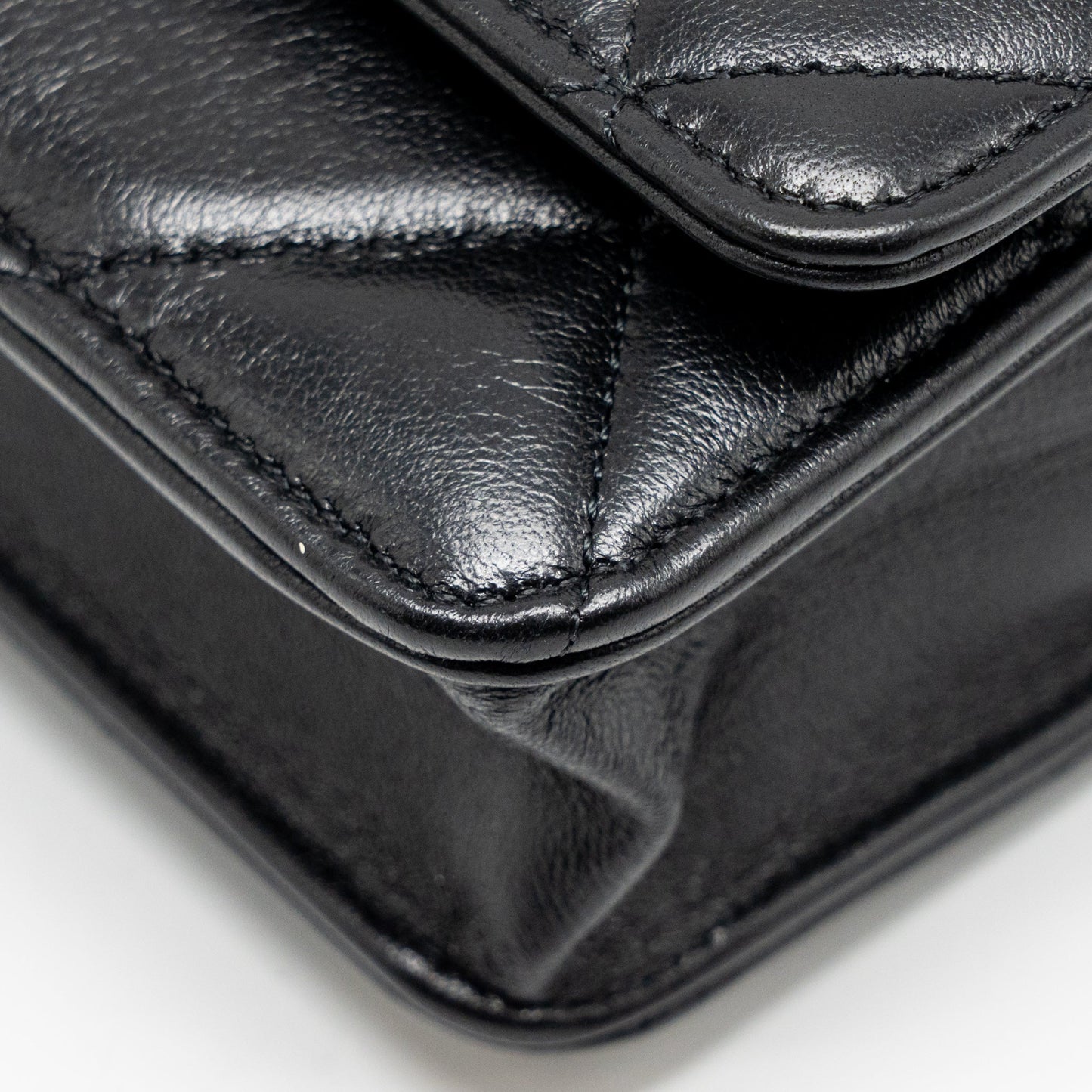 Chanel 19 Wallet on Chain Lambskin Black Multicolour Hardware