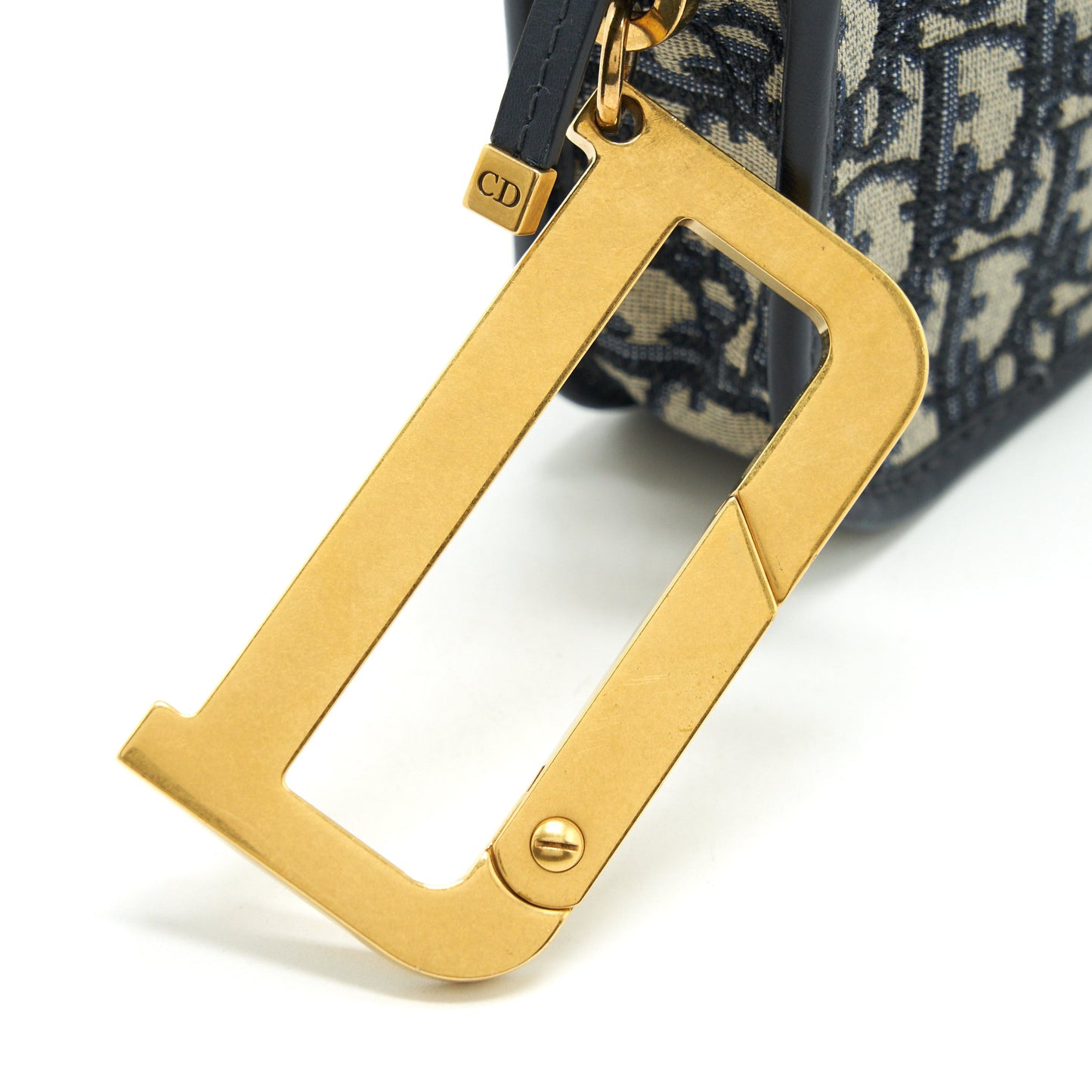 Dior Oblique diorquake clutch with extra woven logo bag strap