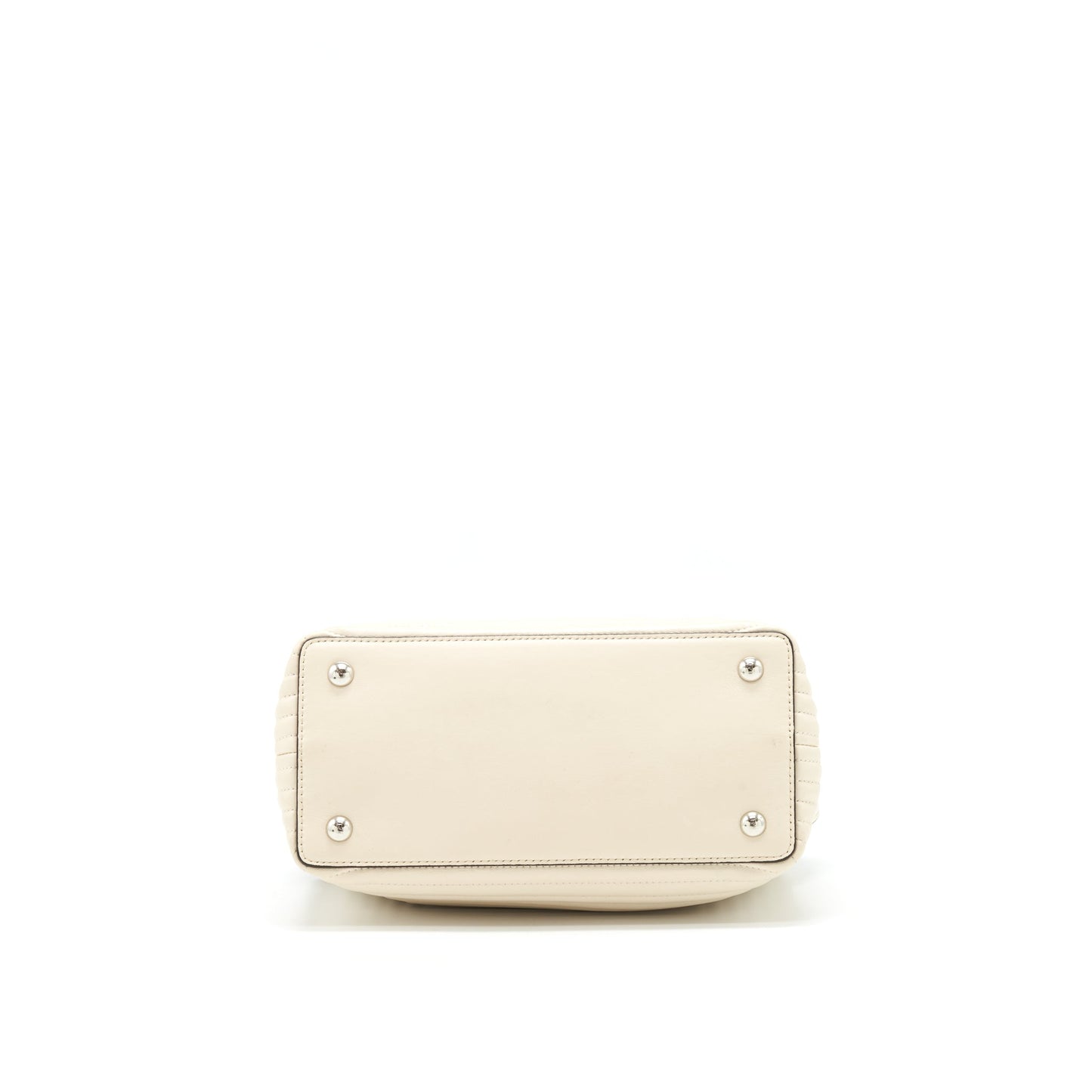 Fendi Dot Com Bag White SHW