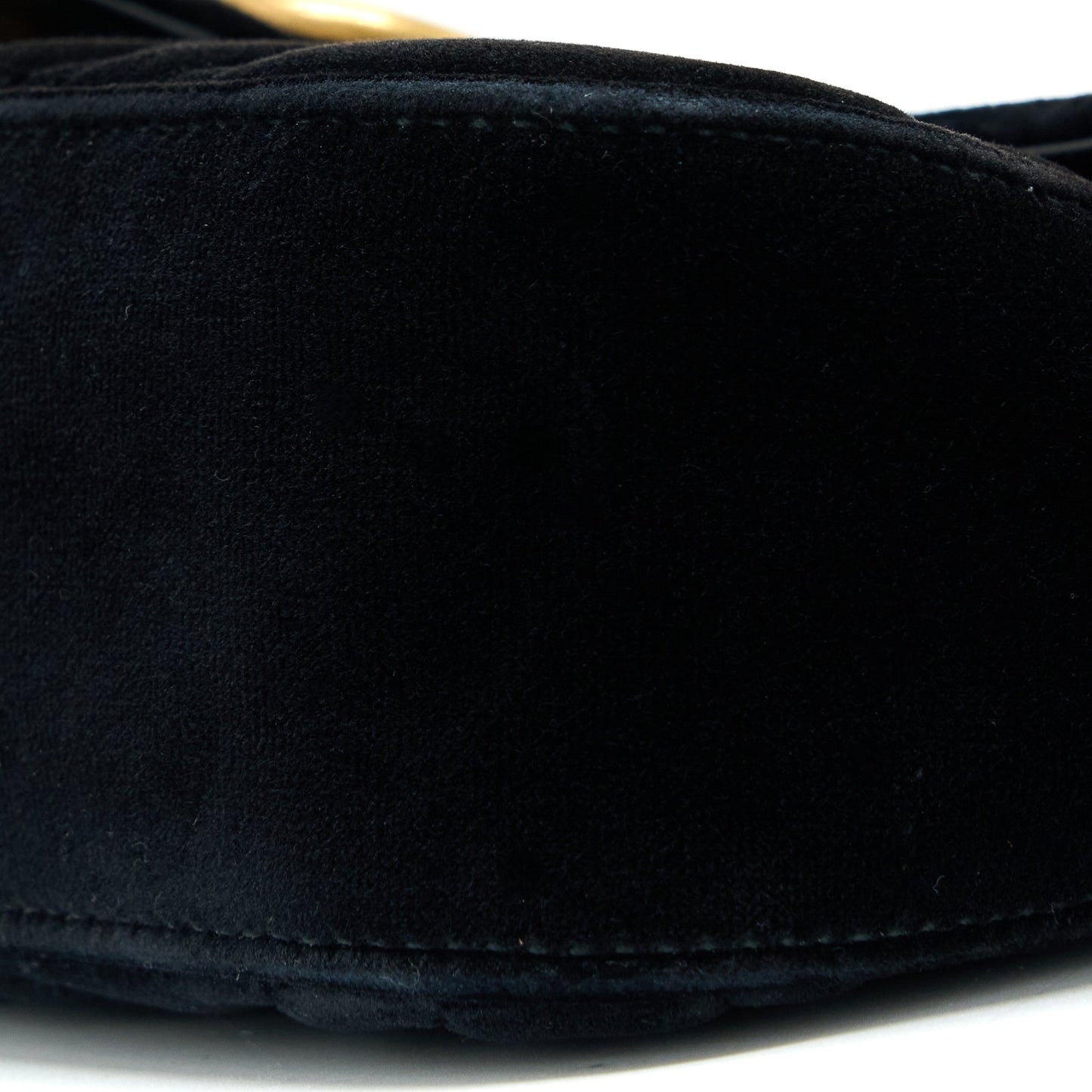 Gucci Mini Marmont Velvet Black GHW