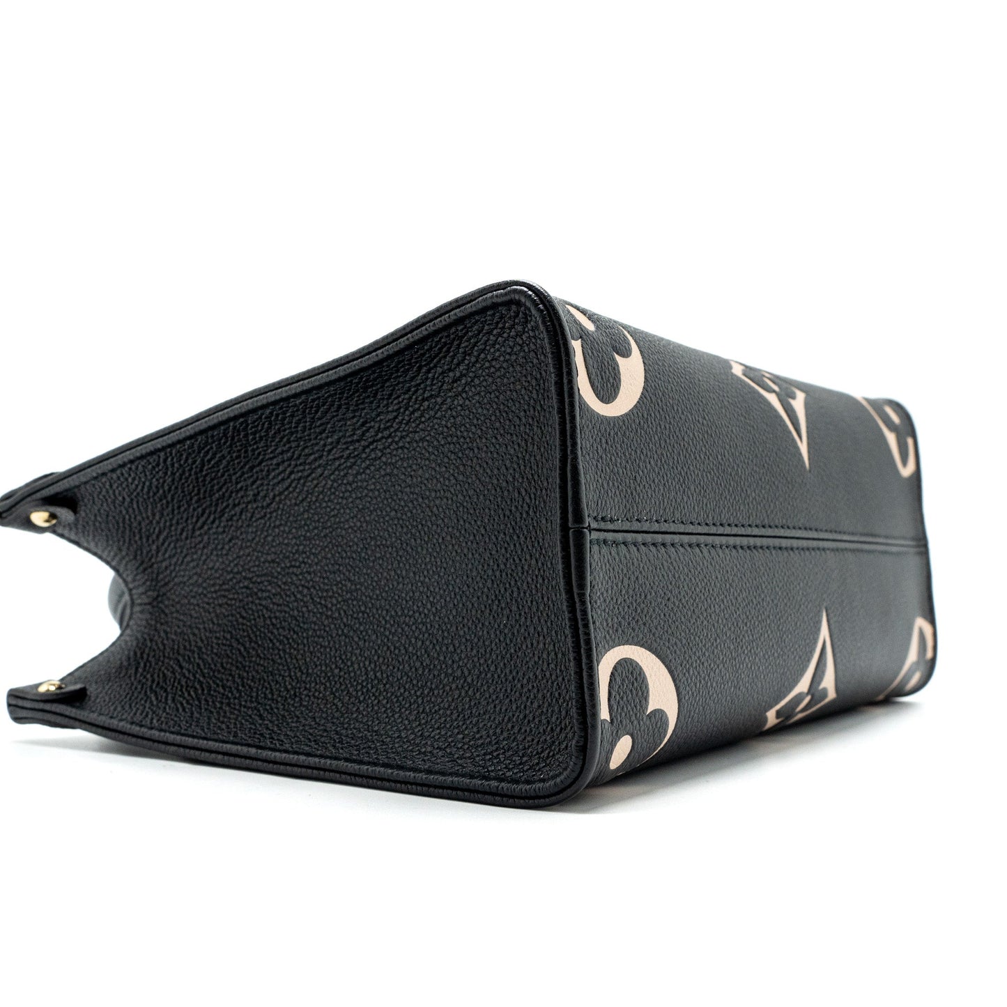 Louis Vuitton Onthego PM Bicolour Monogram Empreinte Leather Black/Beige GHW(New Version)