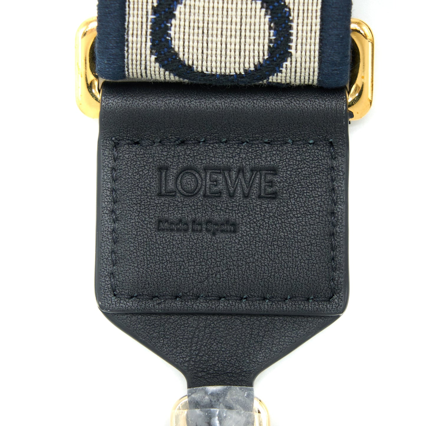 Loewe Anagram Strap Calfskin Jacquard Navy/Black GHW