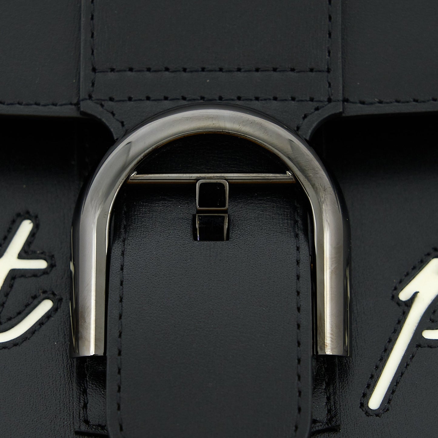 Delvaux L’humour Brillant Ceci N'est Pas Un Delvaux Bag Black